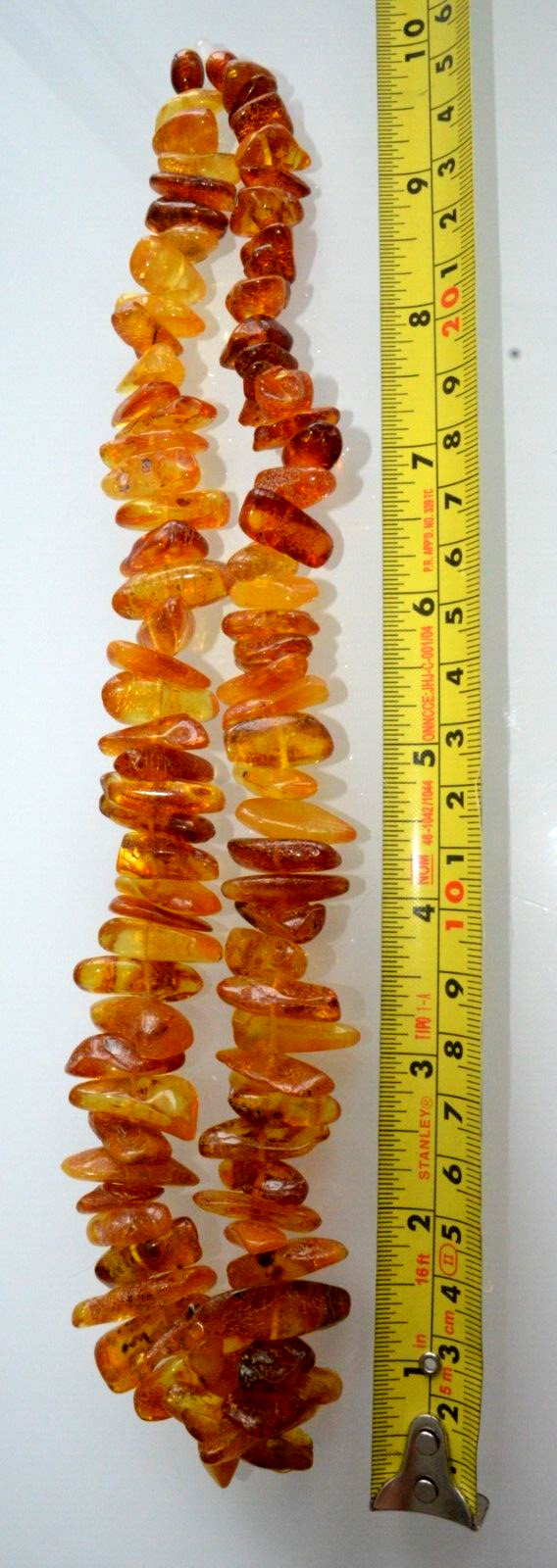 68gr RUSSIAN SOVIET BALTIC AMBER BEAD NECKLACE 琥珀 BRACELET STONE PENDANT EARRING