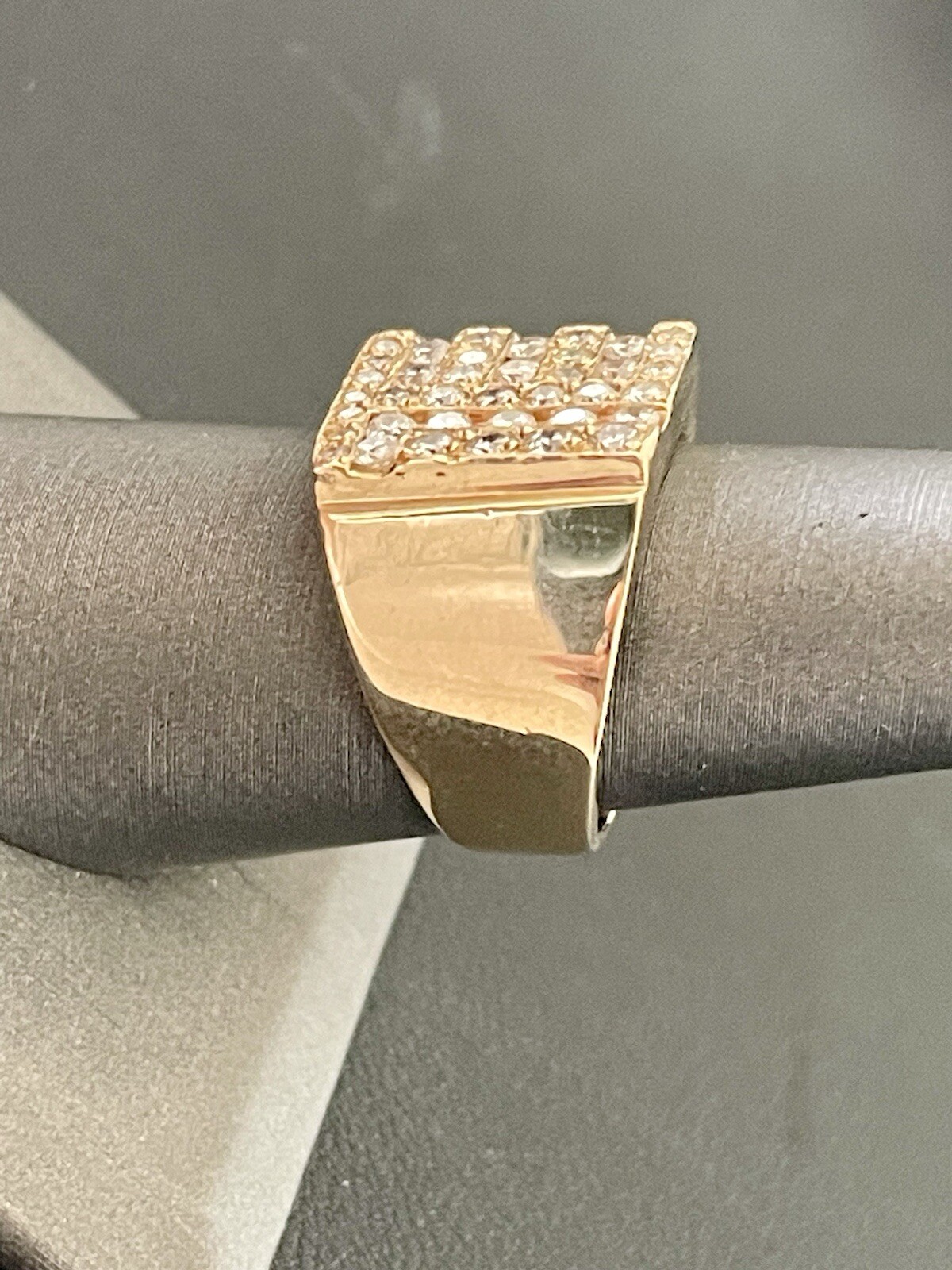14k Yellow Gold 1.00CTW Diamond Statement Ring (B23)