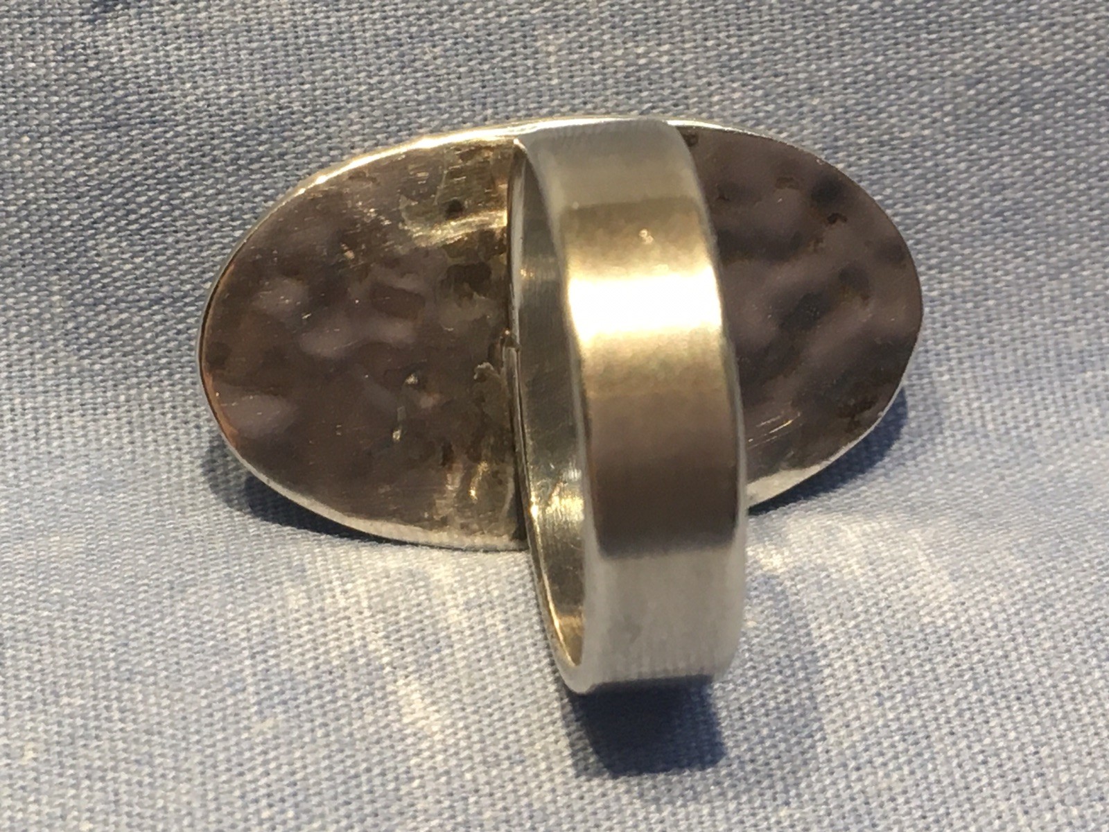 Vintage Sterling 925 Red Jasper Mexico ATI Size 7