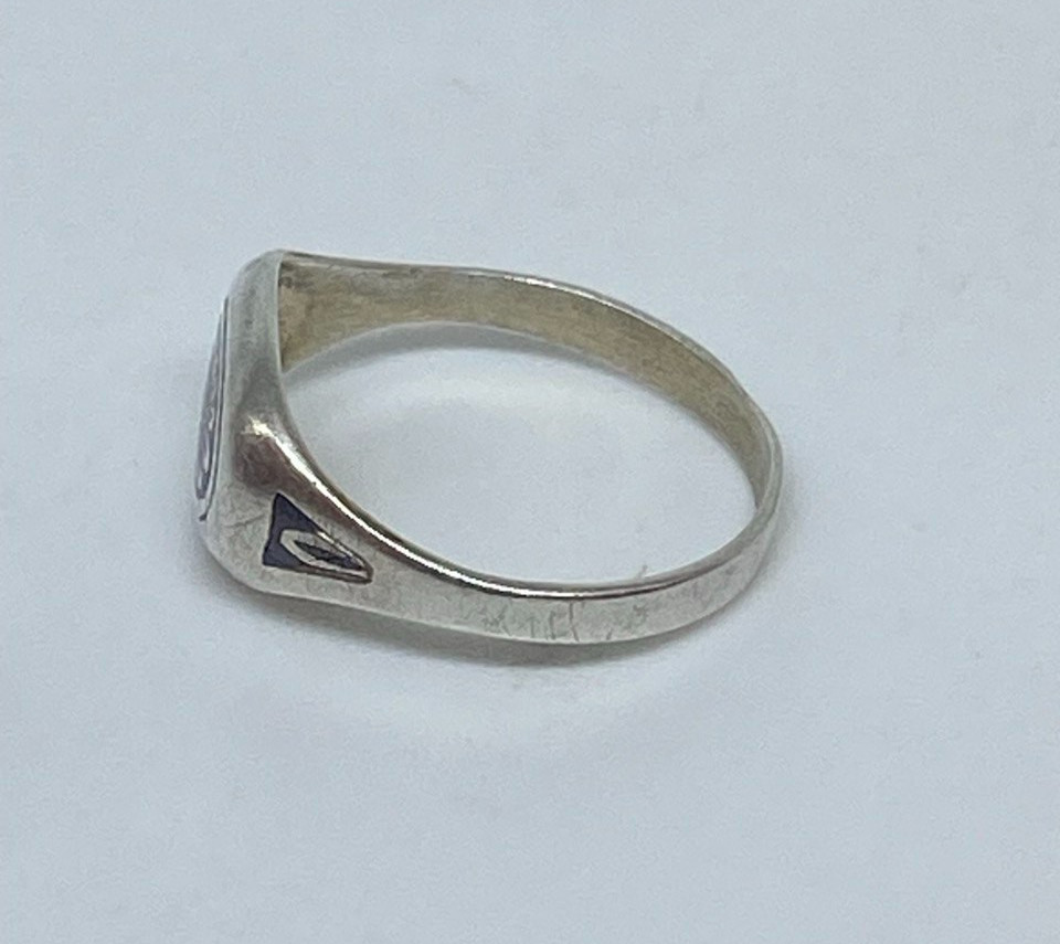 Rare vintage “Kubachi ” ring made of USSR silver. 875: Size 6 . Weight 1.39 g