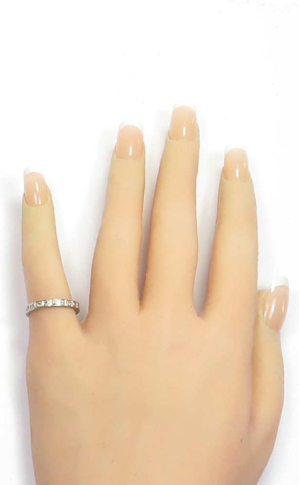 Antique Art Deco 1920’s Wedding Eternity Platinum Band Size 5.5 UK-K1/2 EGL USA