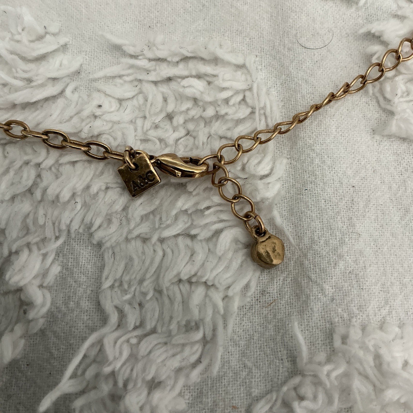 A&C Bird Escape In Flight French Necklace, Gold- Rare