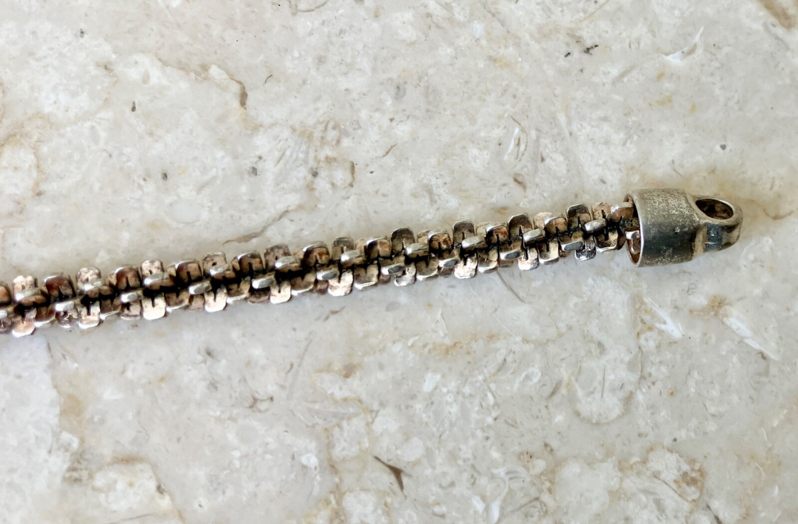 Vintage KC Sterling Silver 925 Margarita Popcorn Bracelet Italy 8″