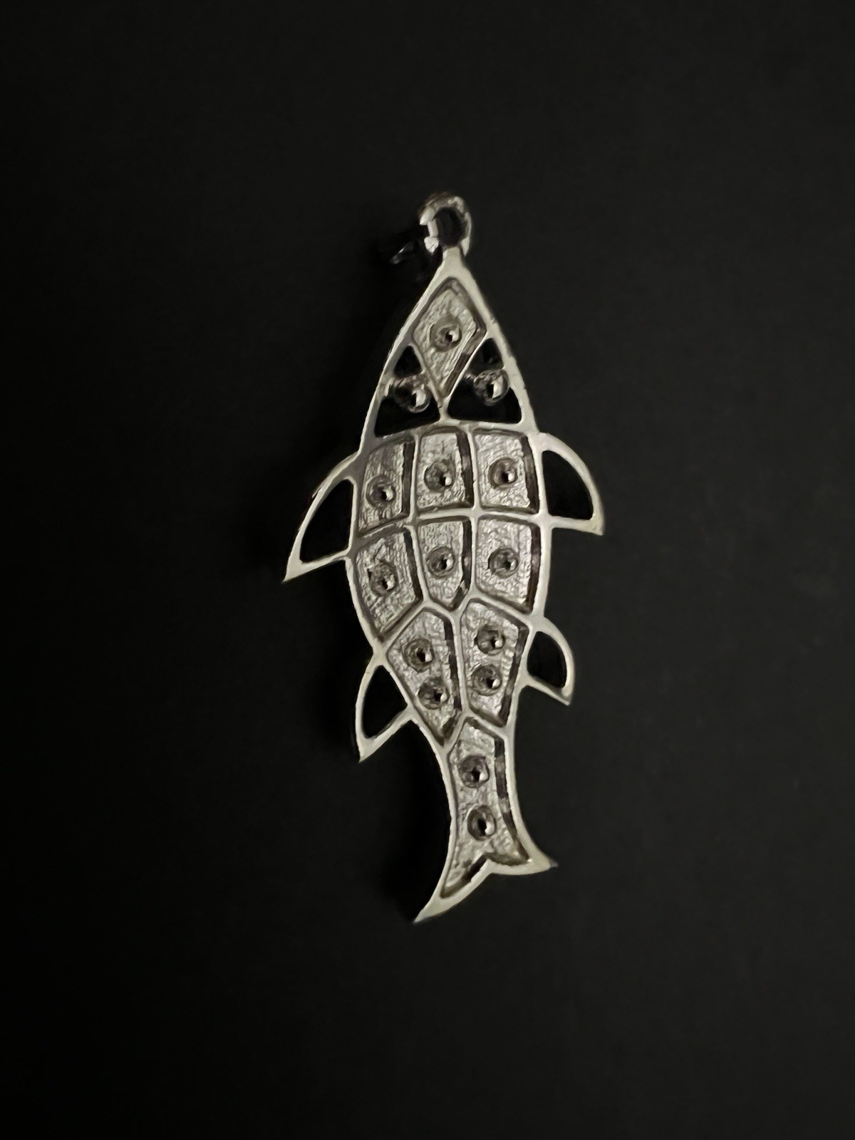 Sarah Coventry JEWELFISH Pendant Only Multicolor Stained Glass Silvertone