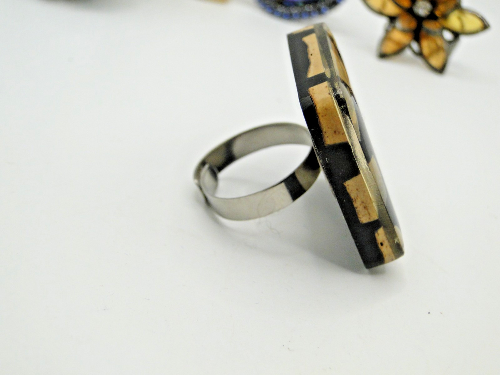 Lot of Eight Unique Vintage Expansion Rings