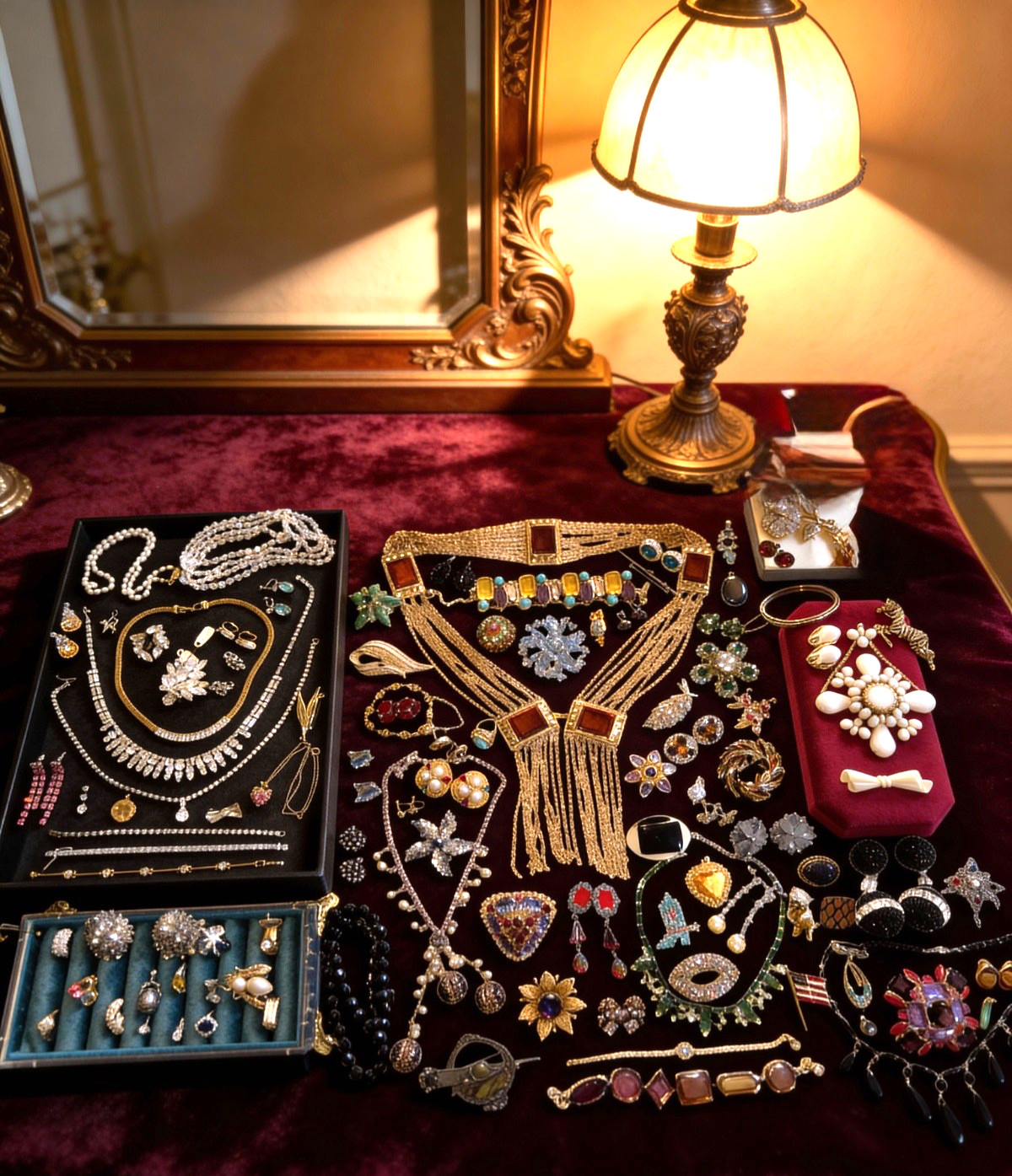 High End Vintage Jewelry Lot Eisenberg Austria Juliana KJL Weiss Sterling Silver