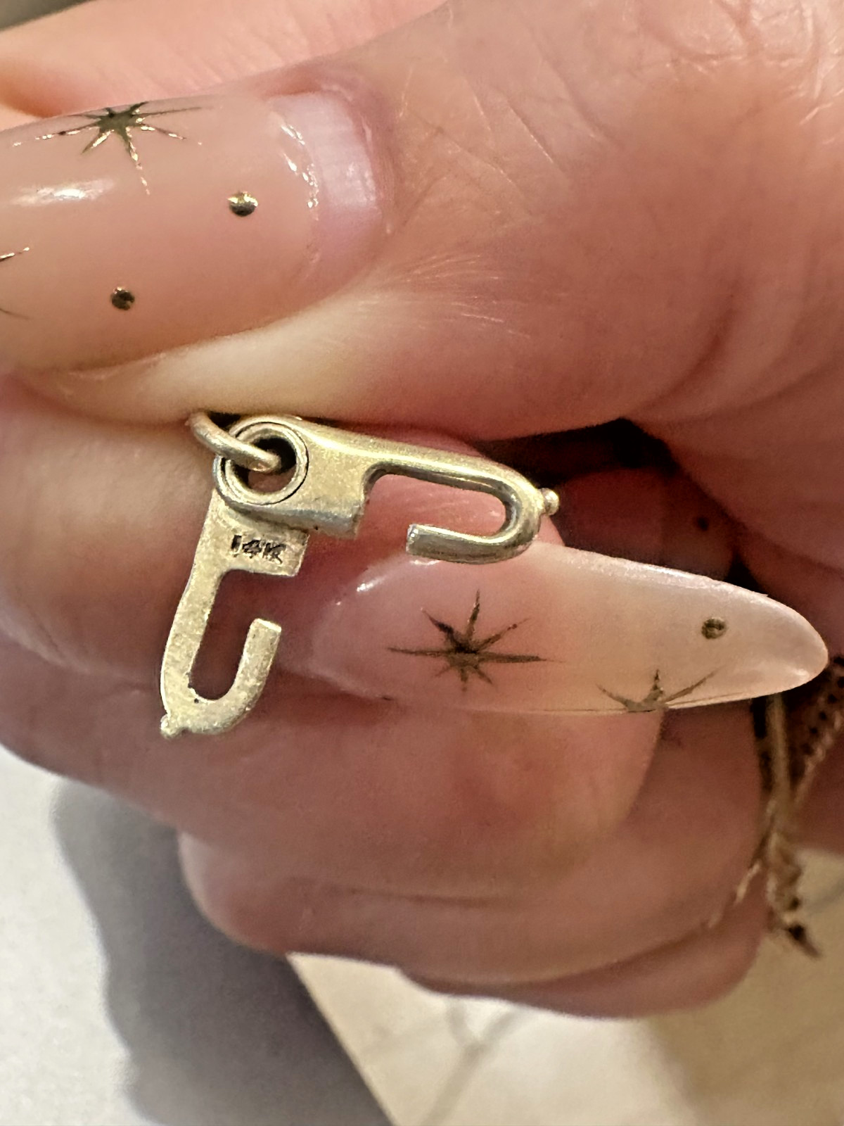 🫖 Rare 14k Yellow Gold Vintage Signed Tiffany & Co Bar Watch Chain Sister Clasp