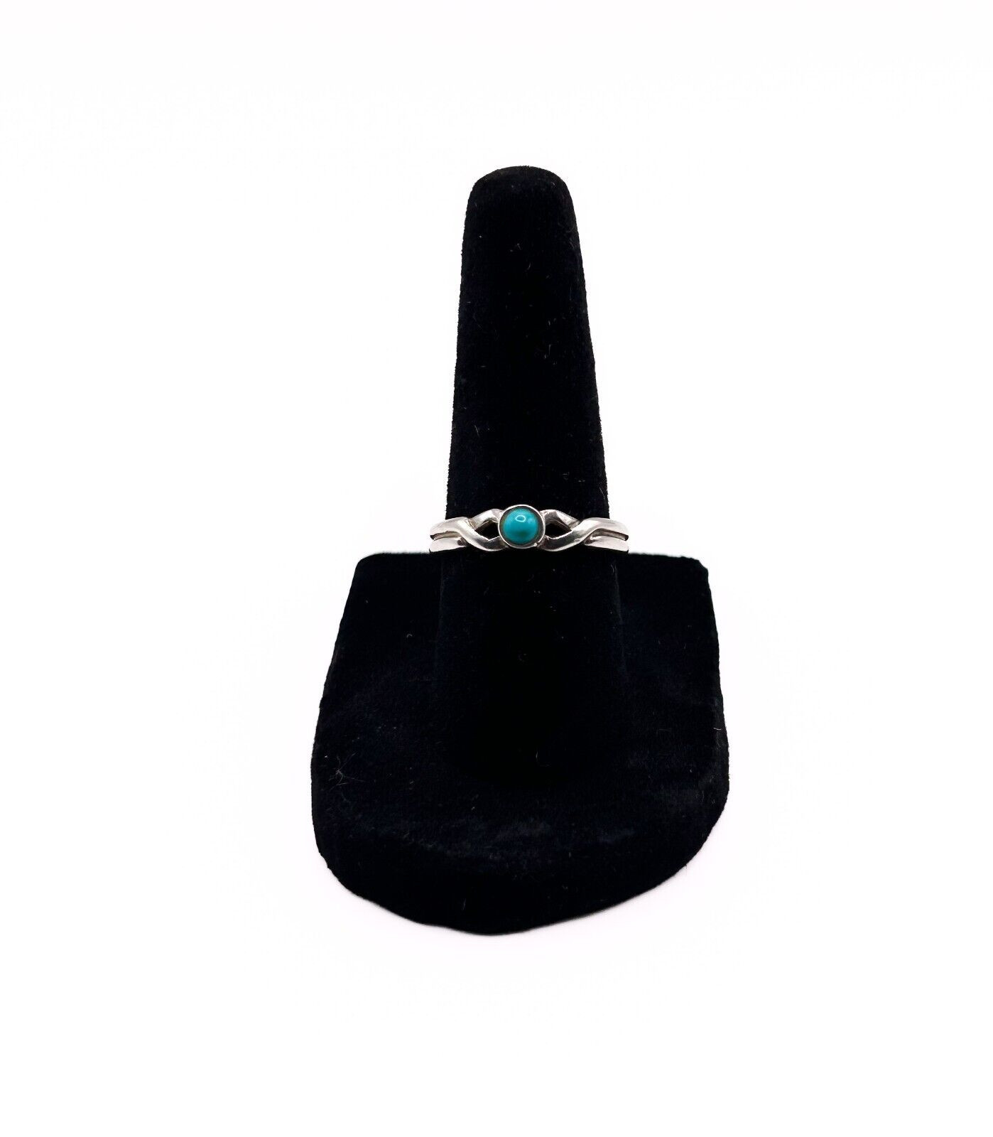 Vintage Sterling Silver 925 Ring w/ Possible Turquoise Center Stone, Size 7