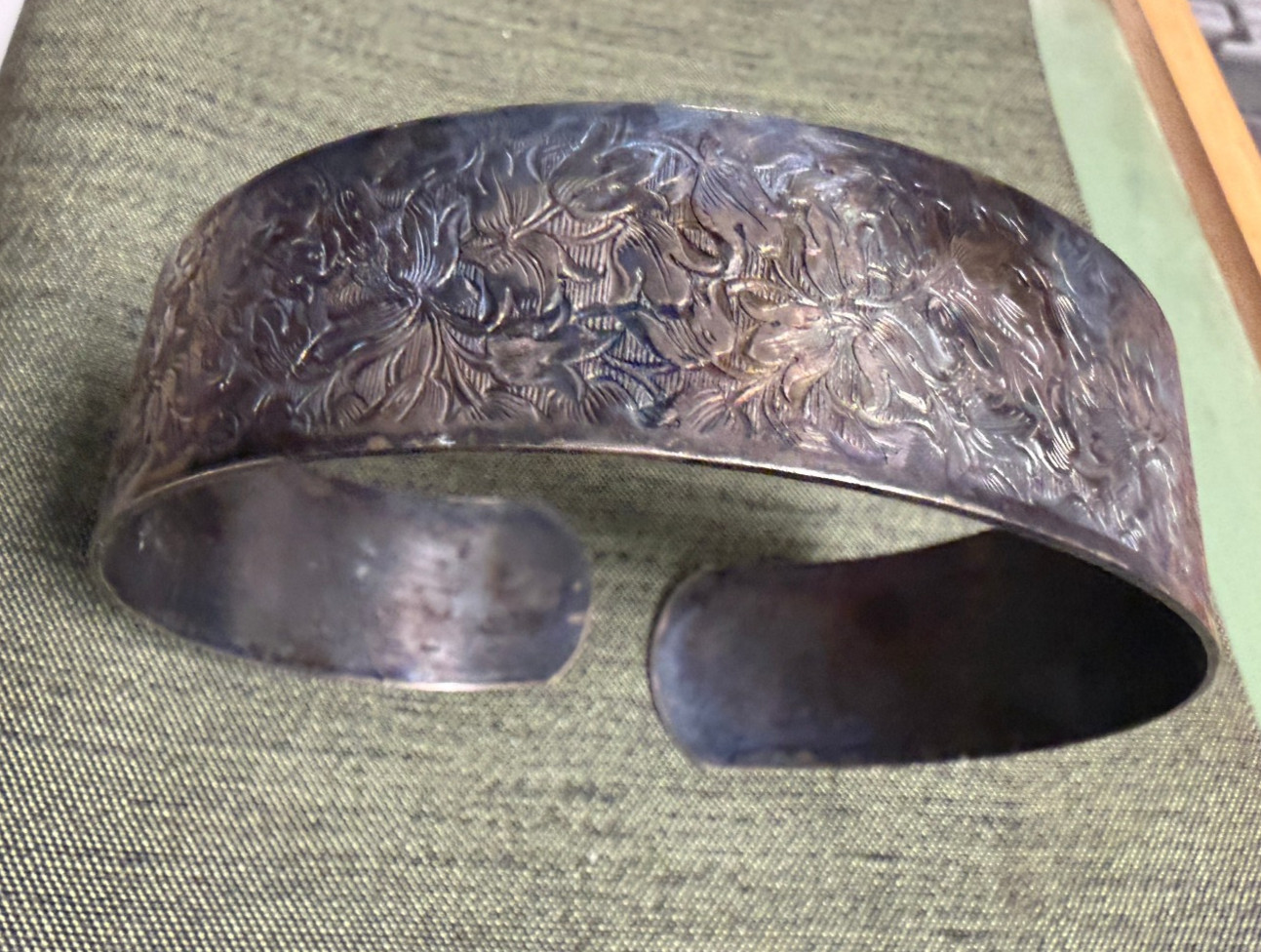 VINTAGE INDIAN COPPER UPPER ARM BICEP CUFF CHOKER ADJUSTABLE APPROX. 12″