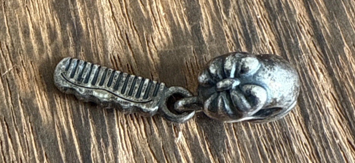 RETIRED Pandora Comb Charm Sterling Silver 925 ALE Lovely Dangle Drop 22mmL