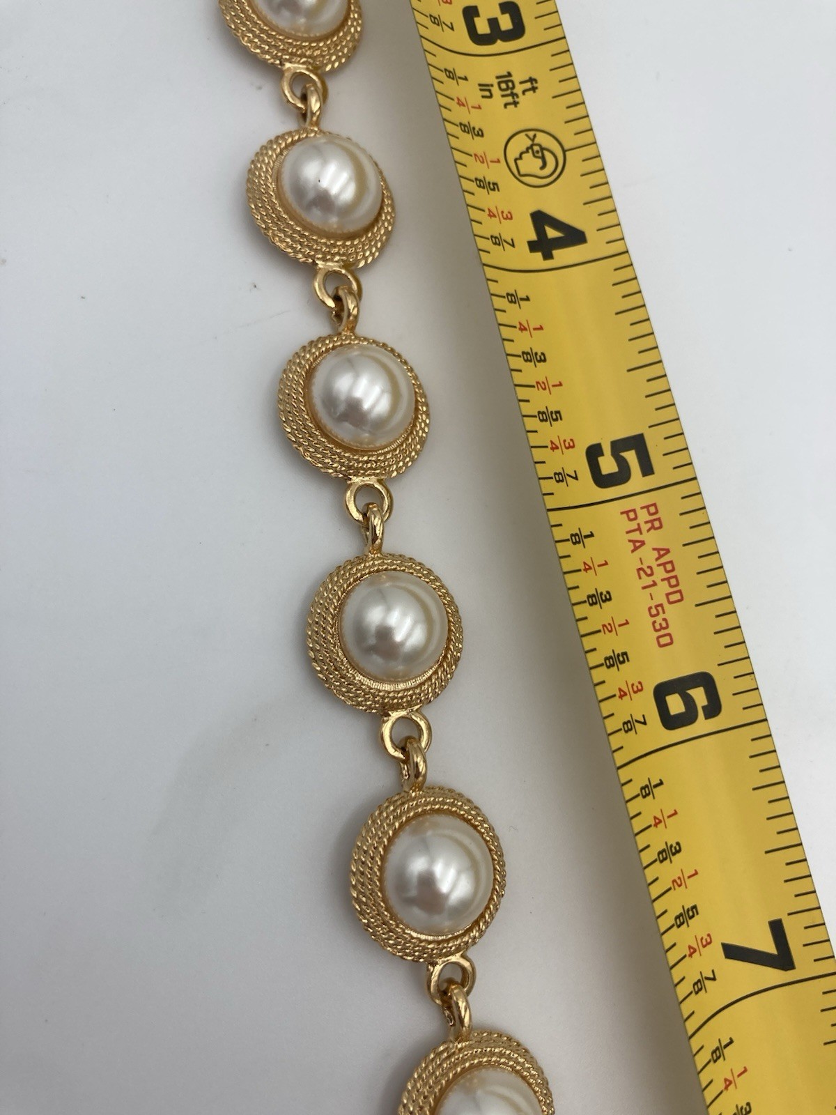 Napier Faux Pearl Goldtone Choker 16.5 In Necklace 80s 90s Chunky Unique Vintage