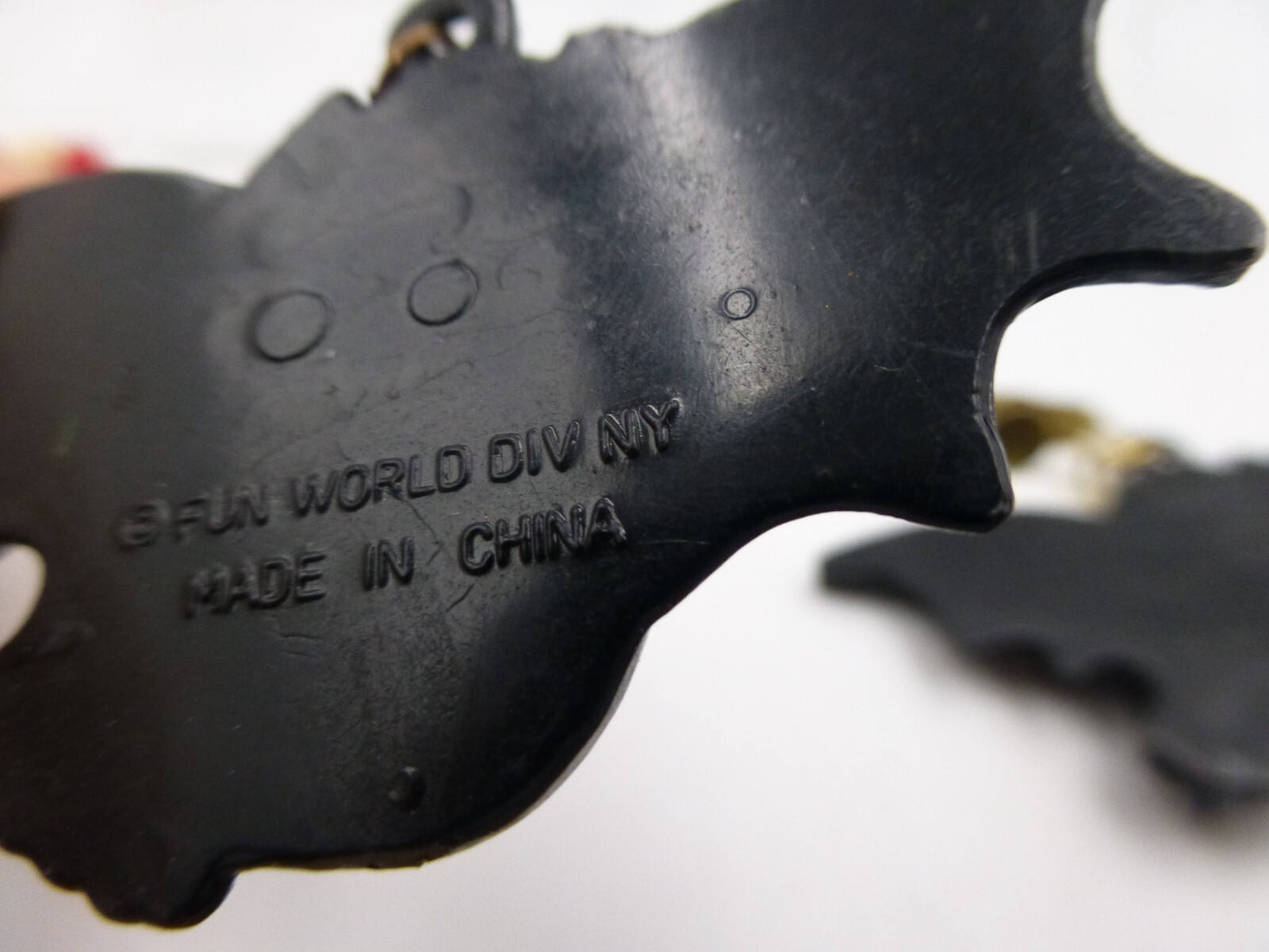 Fun World Div, S Lehman, Cute Devil Pin + Bat Earrings