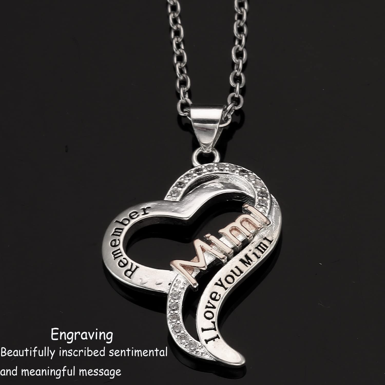 AHAETH Gifts for 26*20mm/1*0.78″ (pendant), 46+5cm/18+2″ (necklace), White