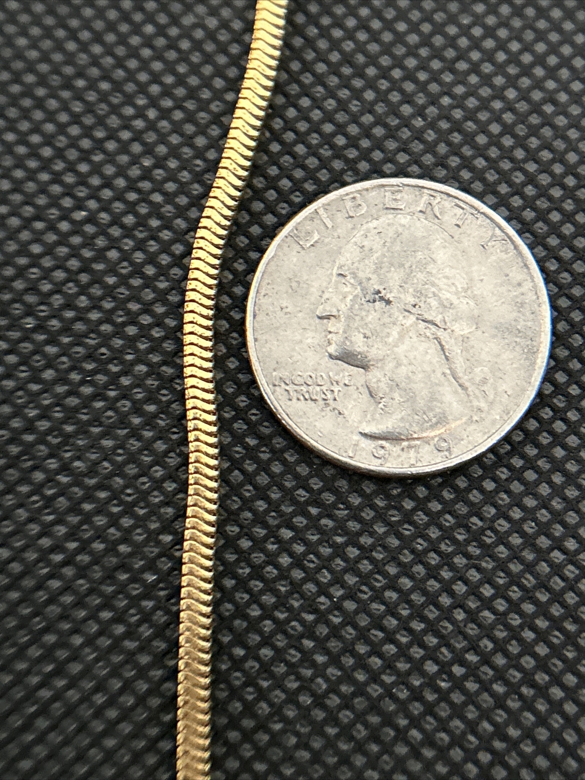 Necklace Chain Snake High Quality Gold Plated Gold Tone Americ KJ 19” GERMANY