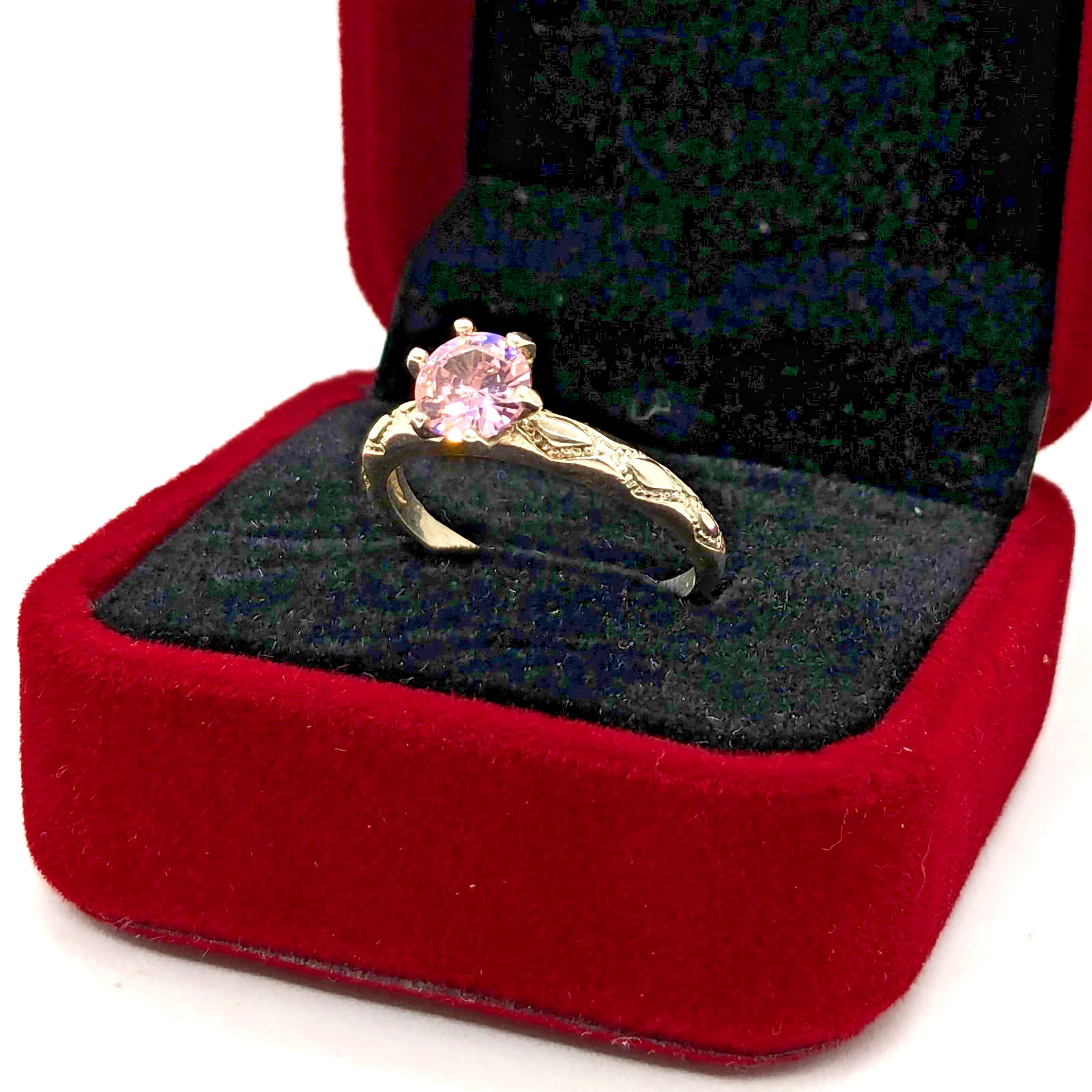 Vintage Luxury RING Silver 925 with Bright Stone -size: 7.75US (17.5mm) | UA #8