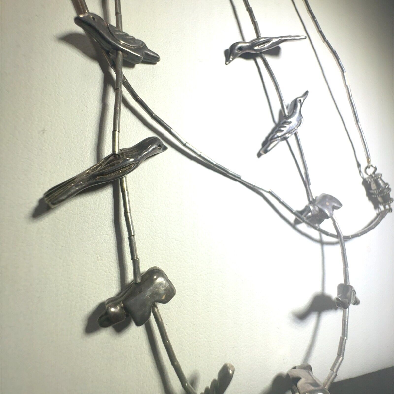 Vintage Sterling Silver, Liquid Silver Birds & Bears 22 inches – 36.6 Grams