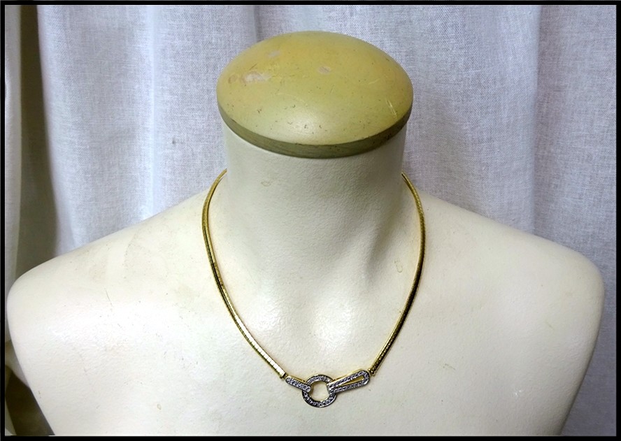 Dainty Vermeil Gold Over Sterling Silver Necklace With Modernist Pendant HSN
