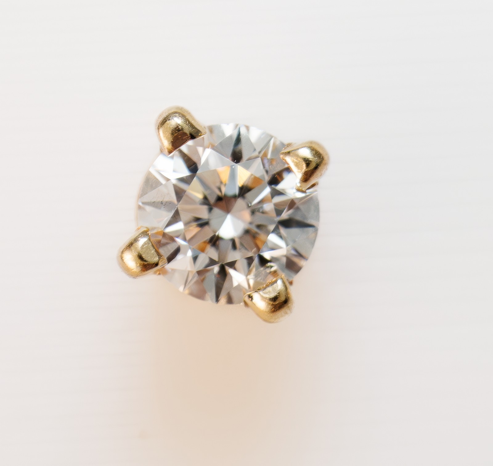 Natural Diamond 1/2ctw Studs Round 14k Yellow Gold Earrings Secure Lock Backs