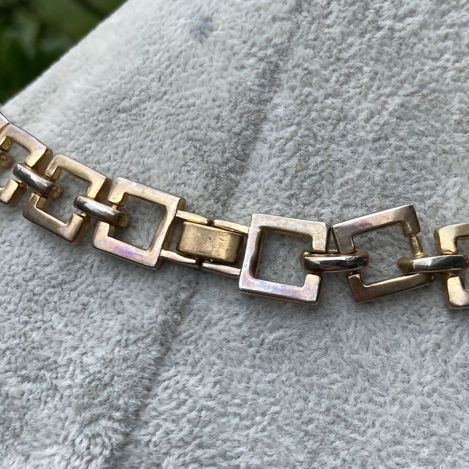Vintage Choker Necklace Estate Jewelry Pre-Owned Gold Wash