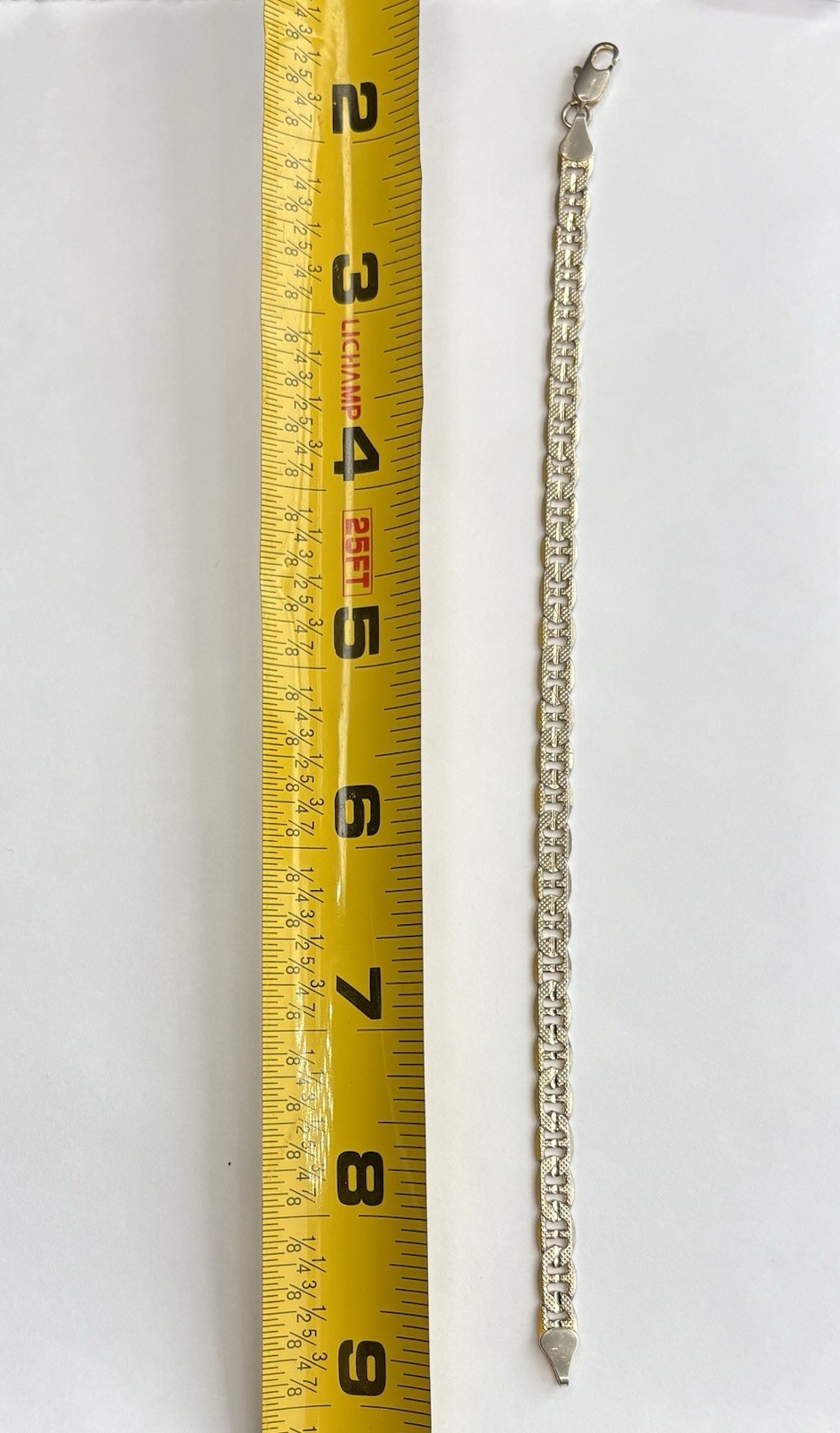 14k Italy Yellow Gold Anchor/Mariner Anchor Link 6.9G Bracelet, 8”, SPRING SALE!