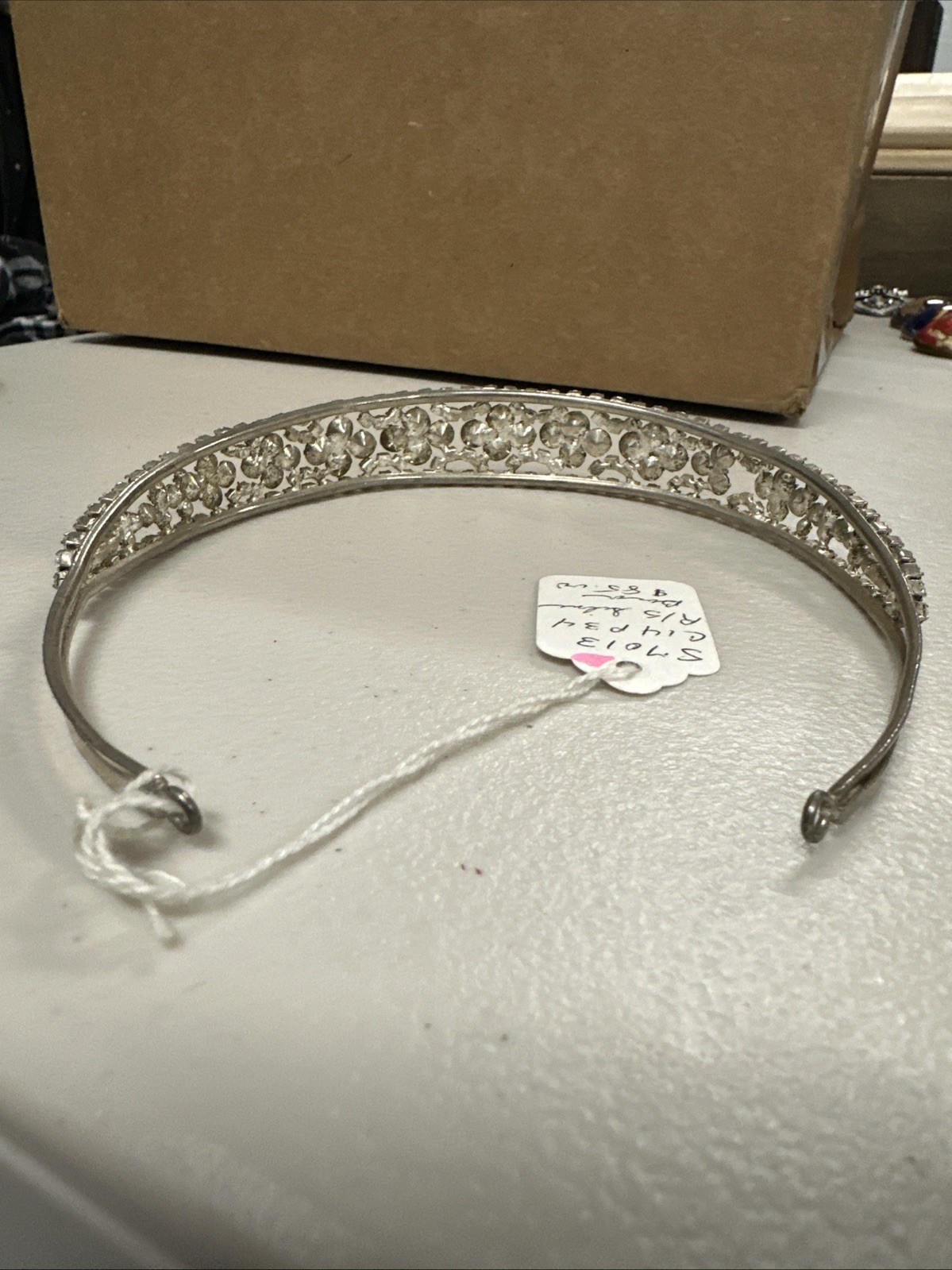 Auction Lot #2 : Rhinestone Headbands and Brooch +