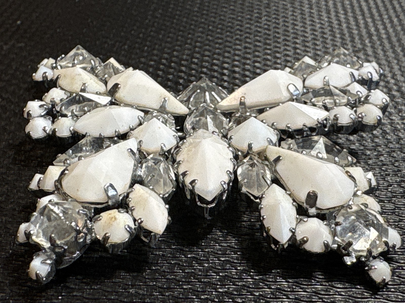 Austrian Rhinestone Butterfly Brooch Pin (1950s-1960s)