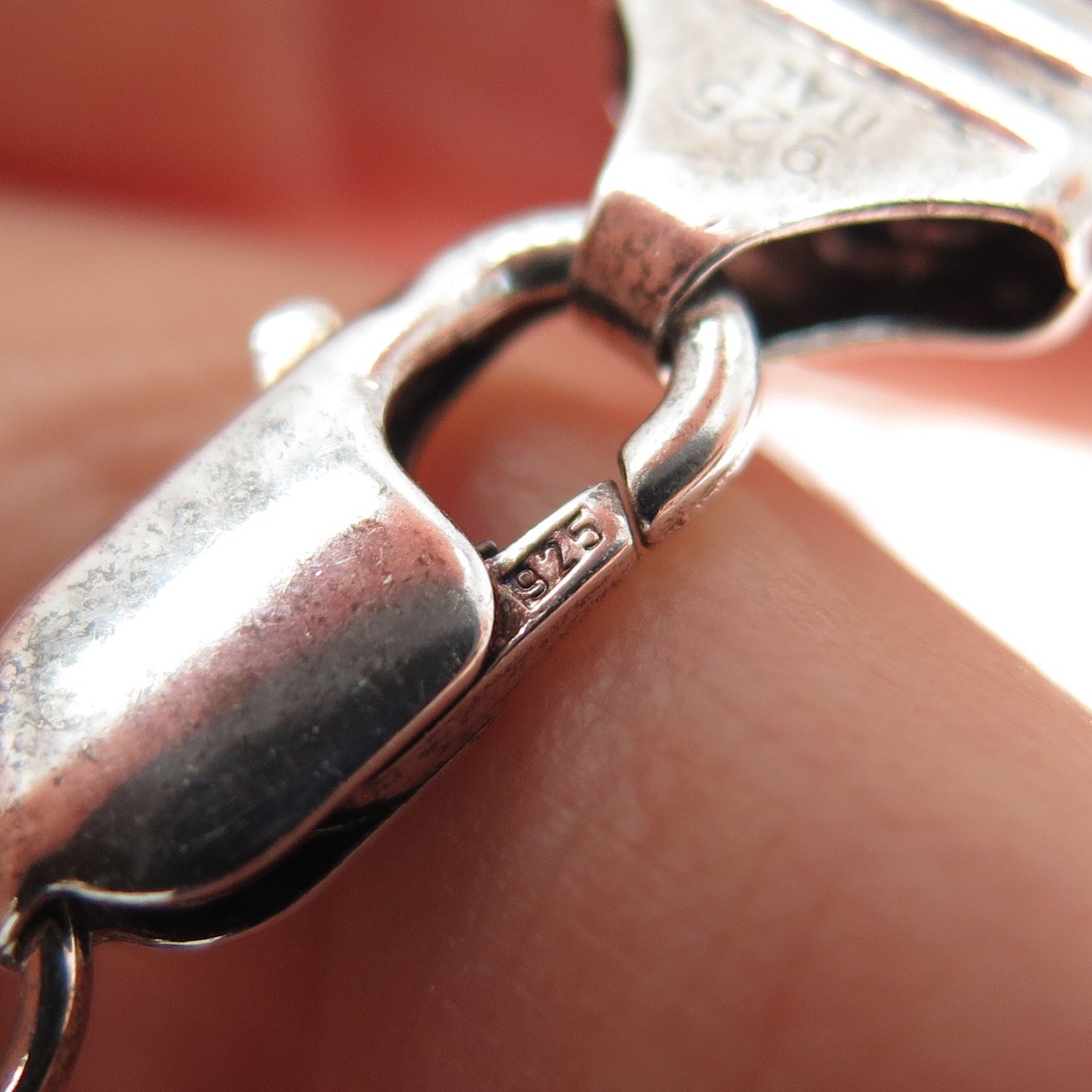 925 Sterling Silver Vintage Italy Anchor Mariner Link Bracelet 8.75″