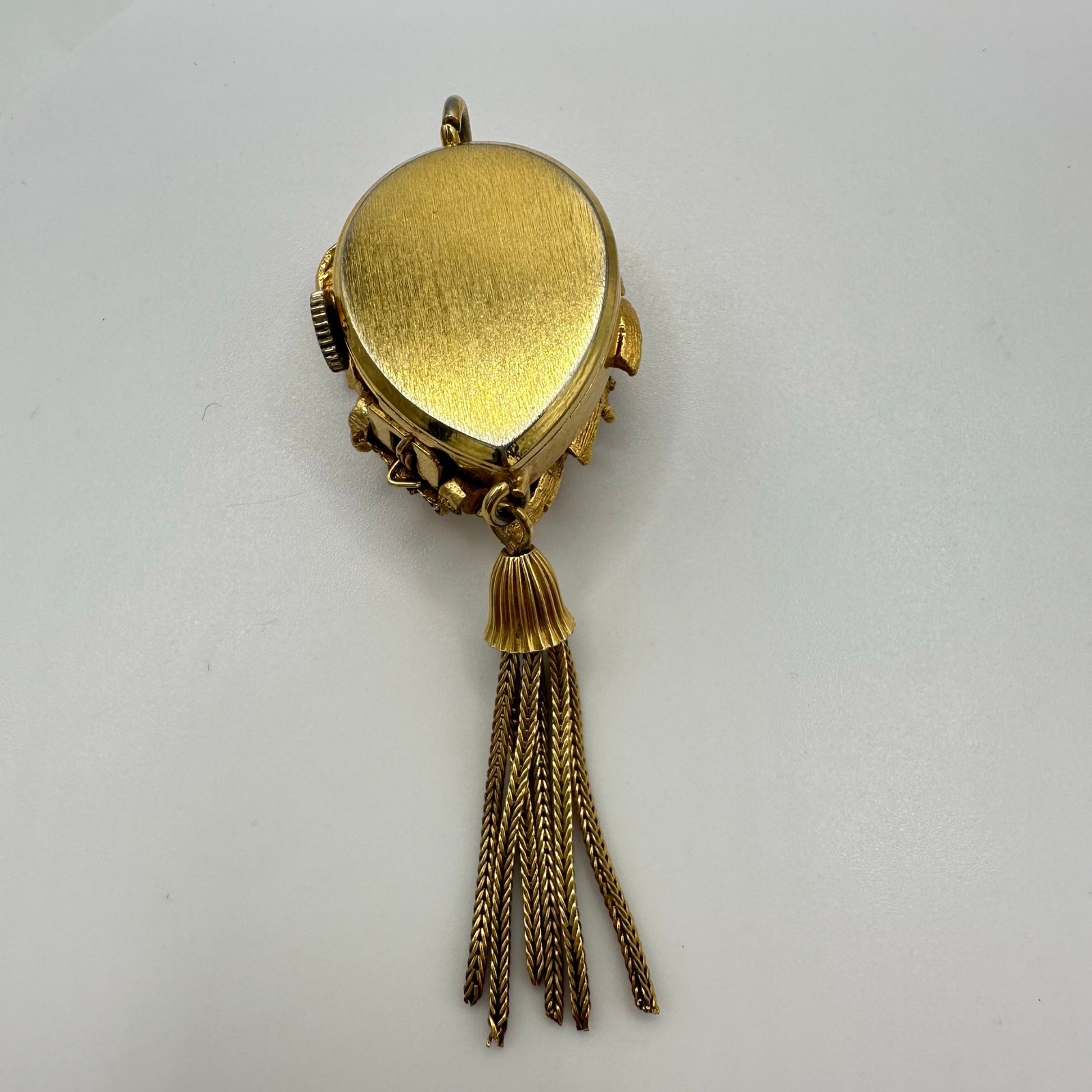 Sheffield vintage gold real ruby sapphire emerald manual automatic watch pendant