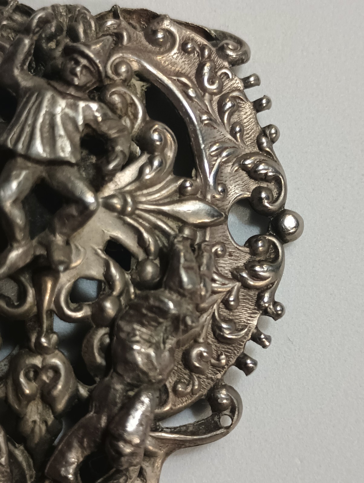Rare, Vintage Broach/Dress Clip from 1895 To 1910 Era. Sterling Silver Plated.