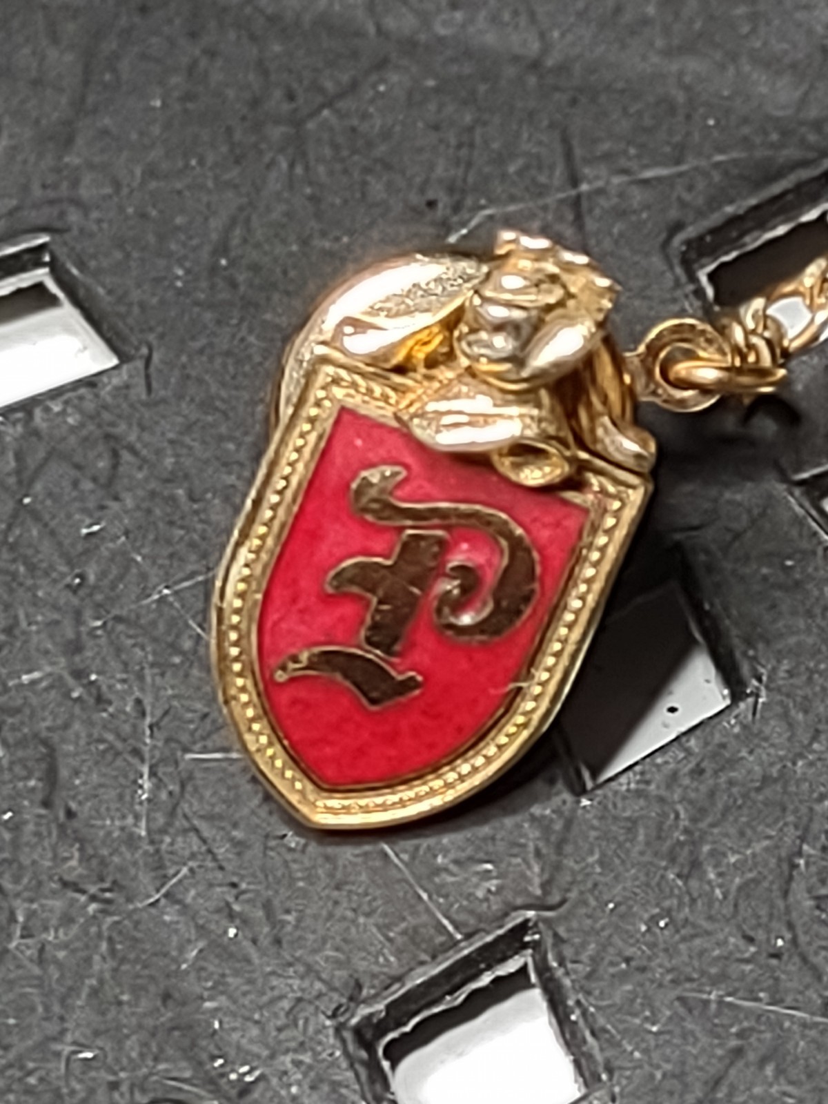 Letter P Coat Of Arms Tie Tack Or Pin