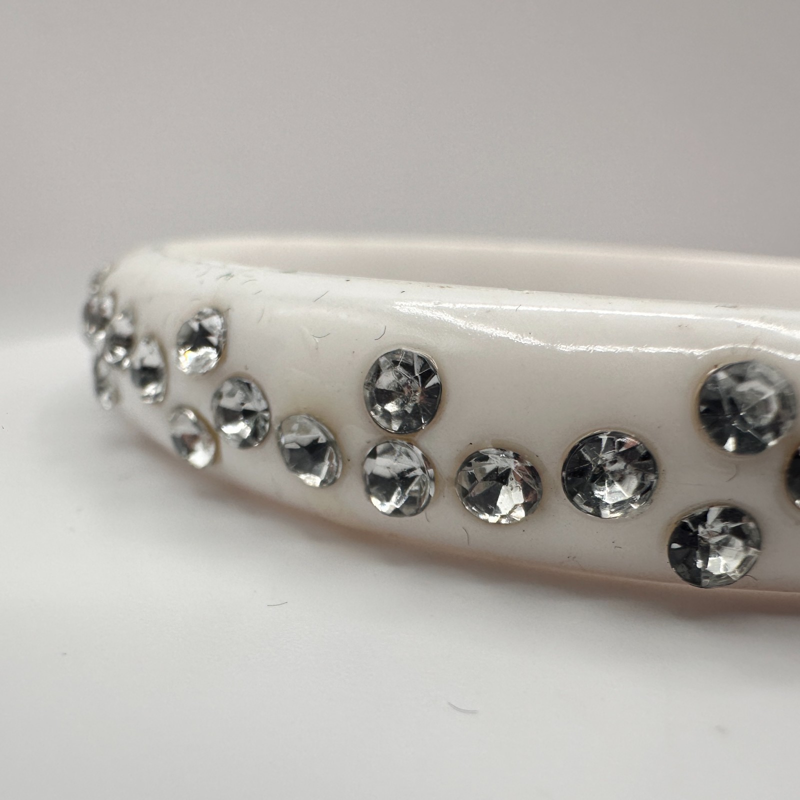 Vintage Y2K Clear Rhinestone Studded Bracelet Statement Women’s Classic Jewelry