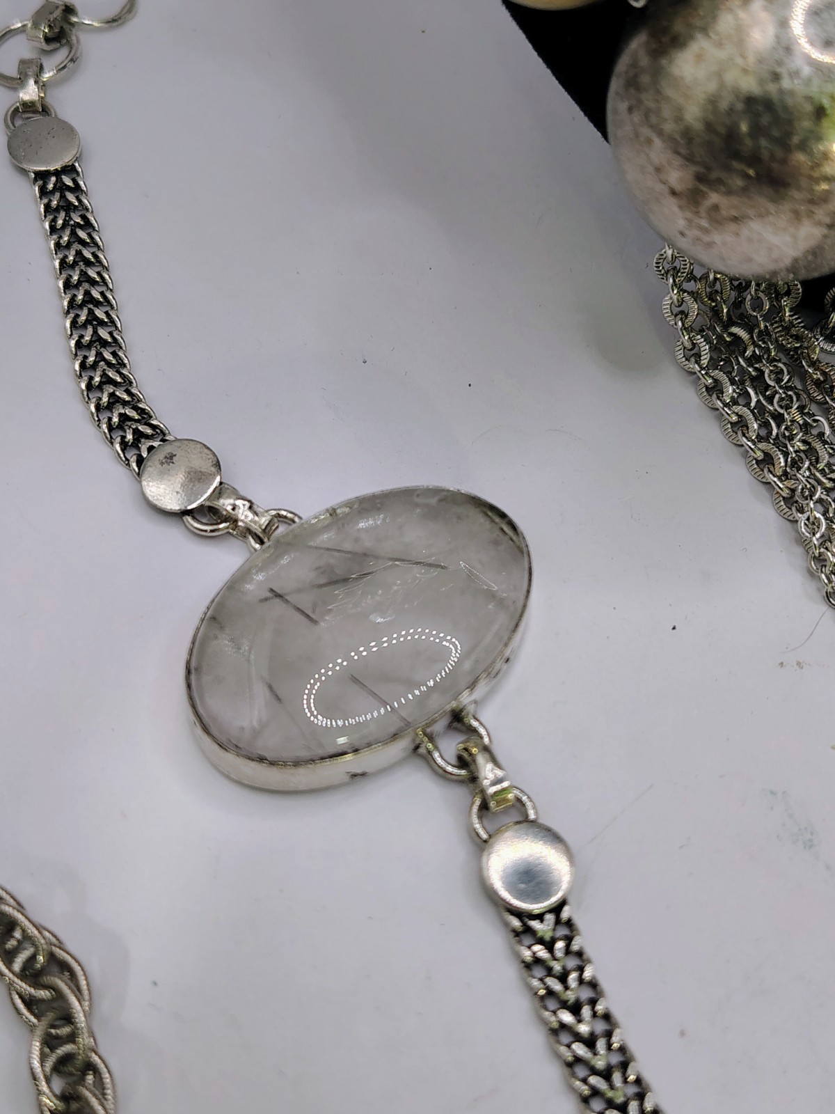 S636 Signed Jewelry Lot Avon Monet Lucky Brand C 1946 Boho Statement Necklace