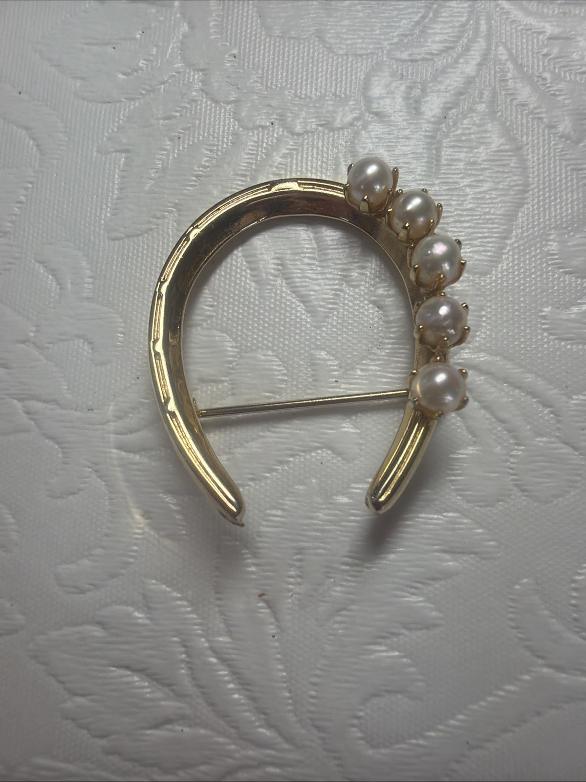 Vintage Lucky Irish Pin Brooch Lot Shamrock Leprechaun Ireland Horseshoe Pearl