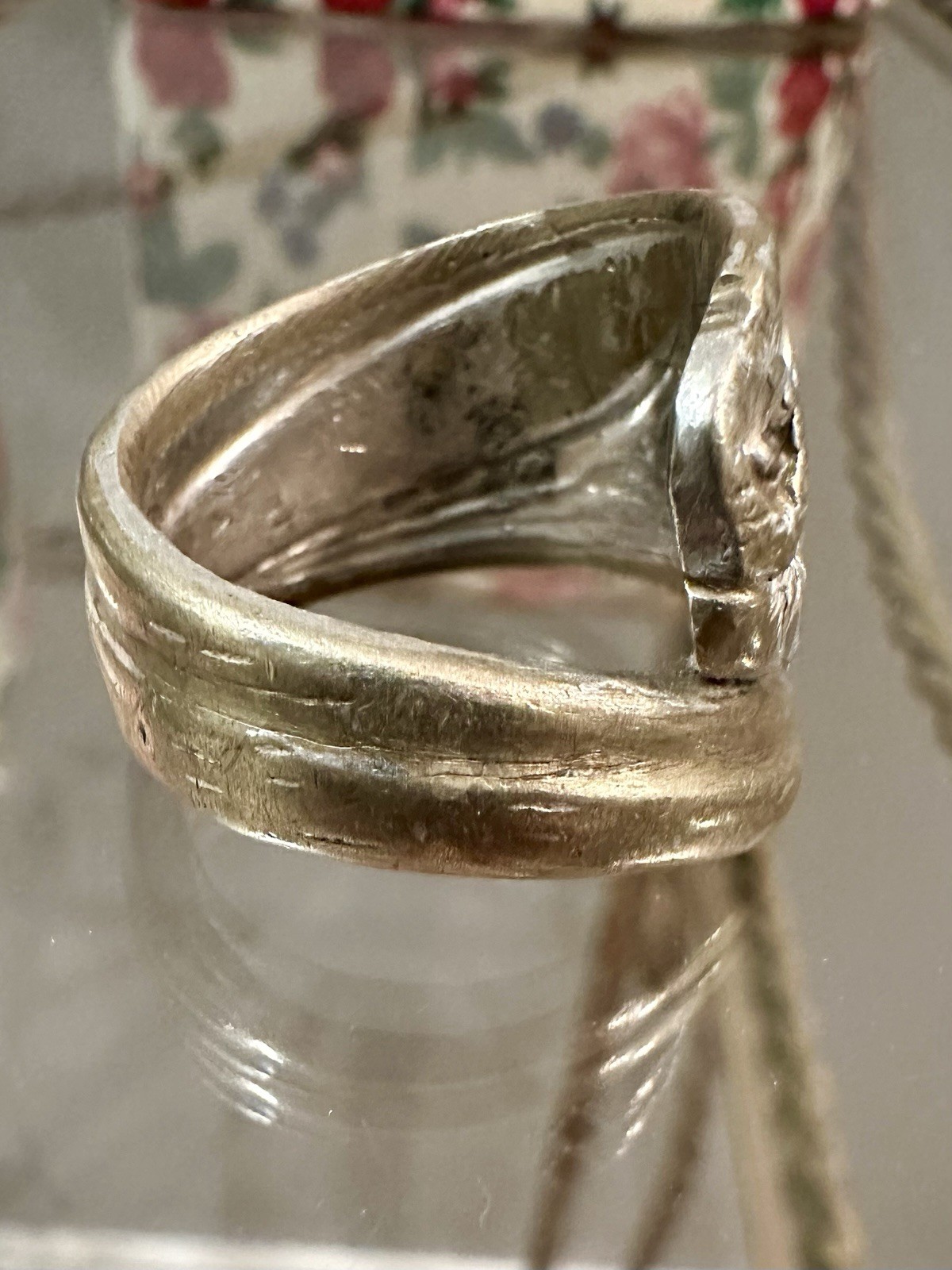 Vintage Rogers SilverPlate Daffodil Spoon Ring Size 9