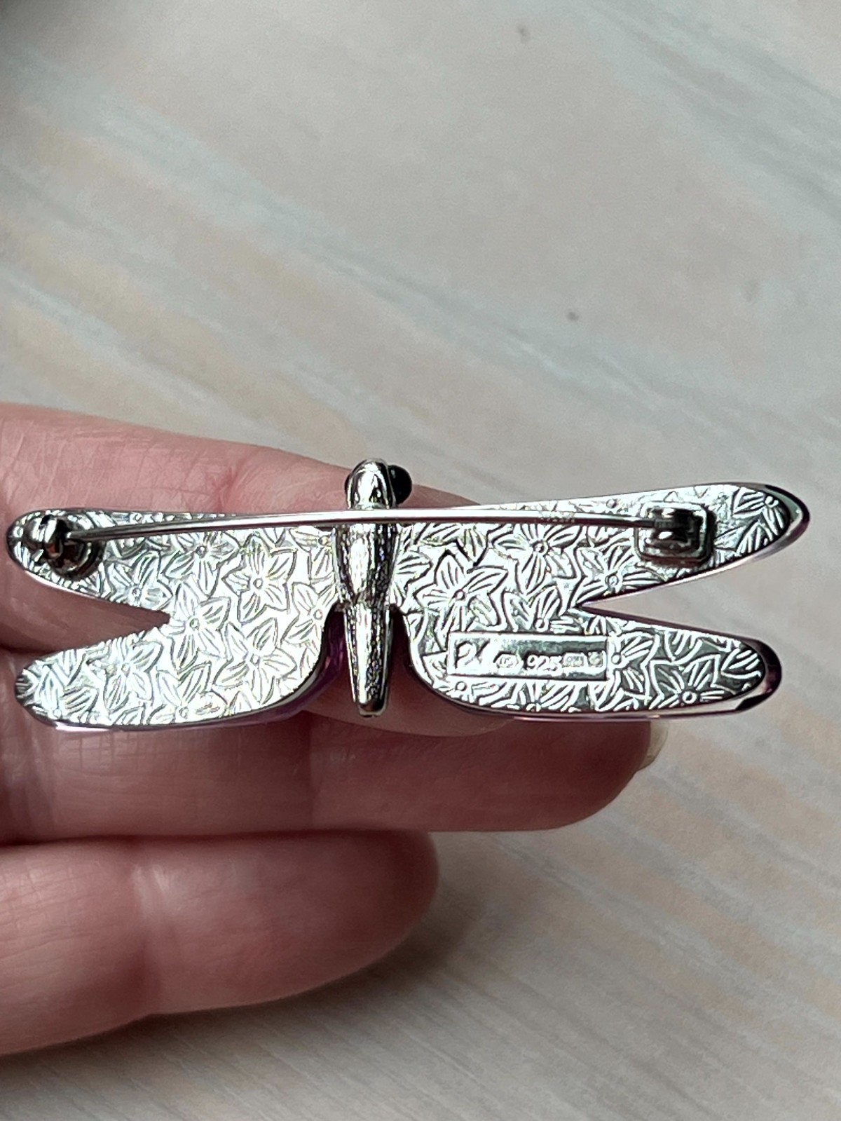 Vintage Swarovski Sterling Bug Brooch * excel cond * signed