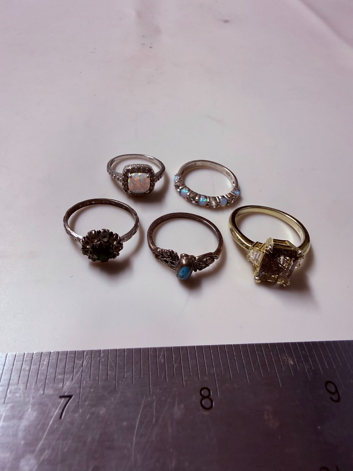 Collection Lot Amazing Vintage and Modern Sterling Silver Rings #Decor – W4