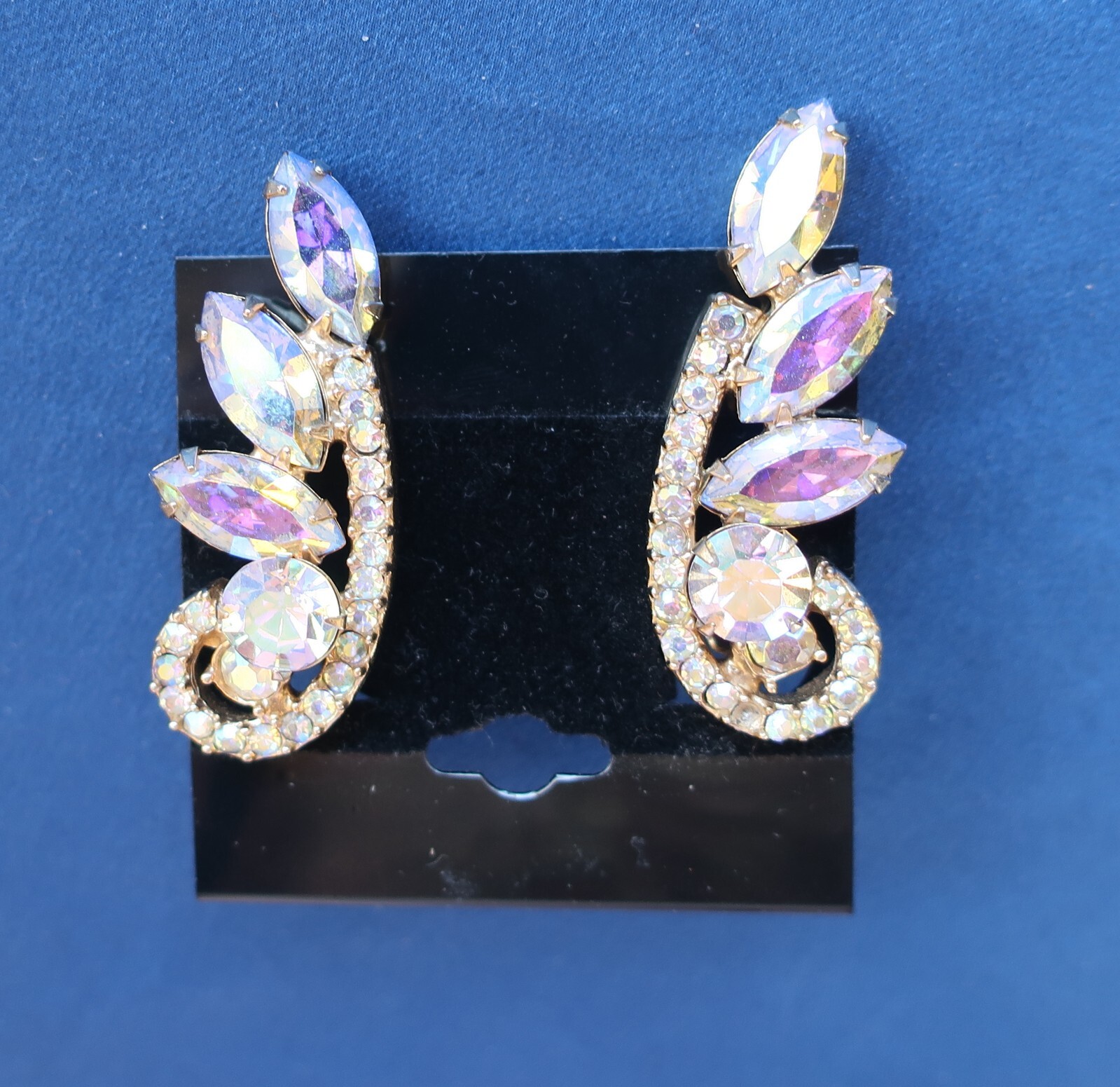 RARE DeLizza and Elster, Juliana, Aurora Borealis Brooch, Bracelet and Earrings