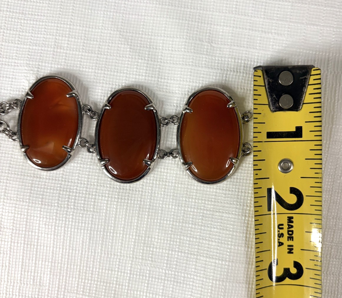 Costume Jewelry Lot Of 4 Necklace Pendants Metal Resin Partial Bracelet
