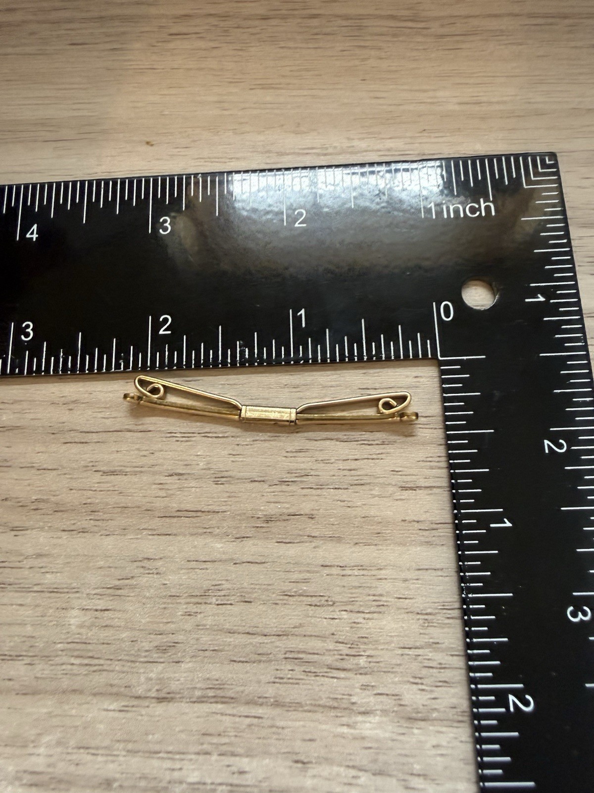 Vintage Hadley 12K Gold Filled Collar Bar Pin Mens Formal Accessory 2 Inch