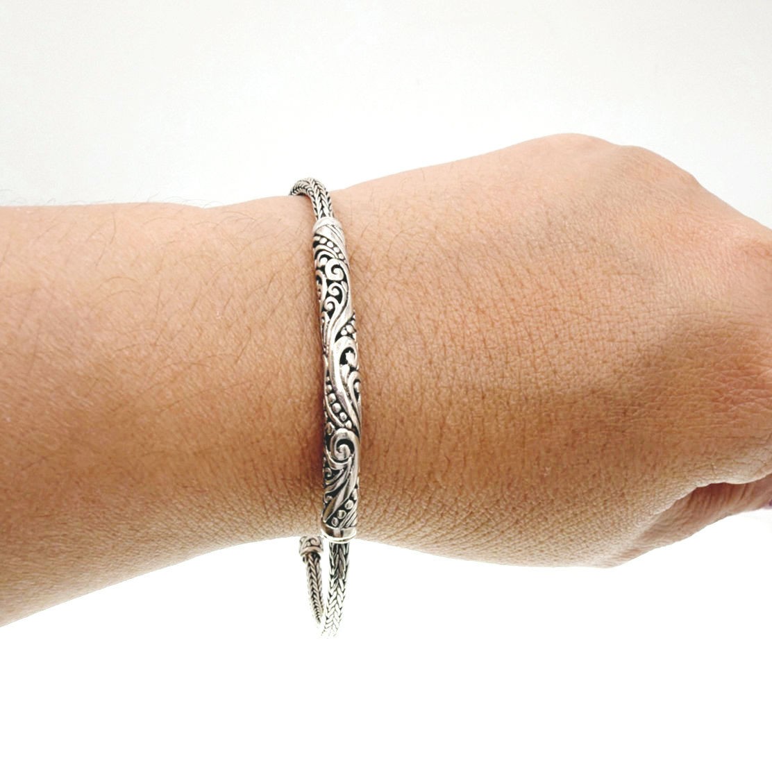 Sterling Silver ATI Annika Witt Vintage Bracelet With Toggle Closure 7″