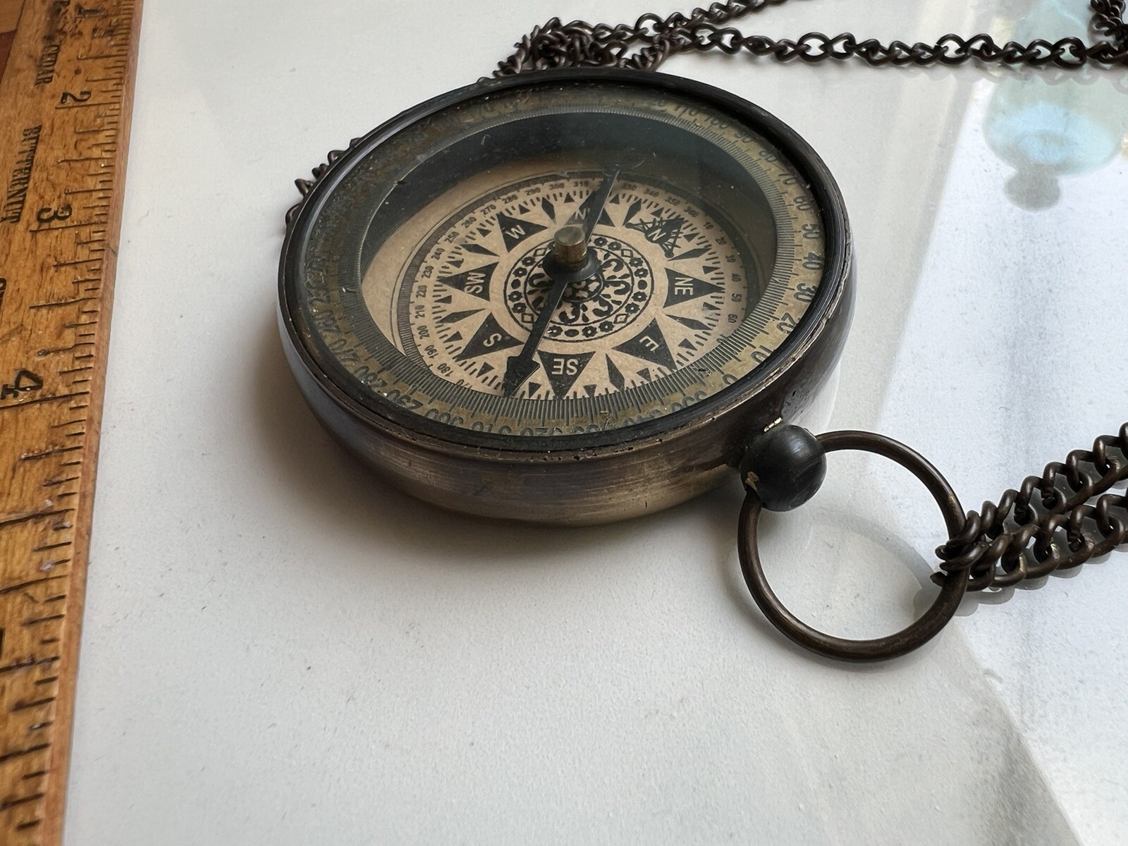 Henry Hughes London 1941 Compass Necklace -VR