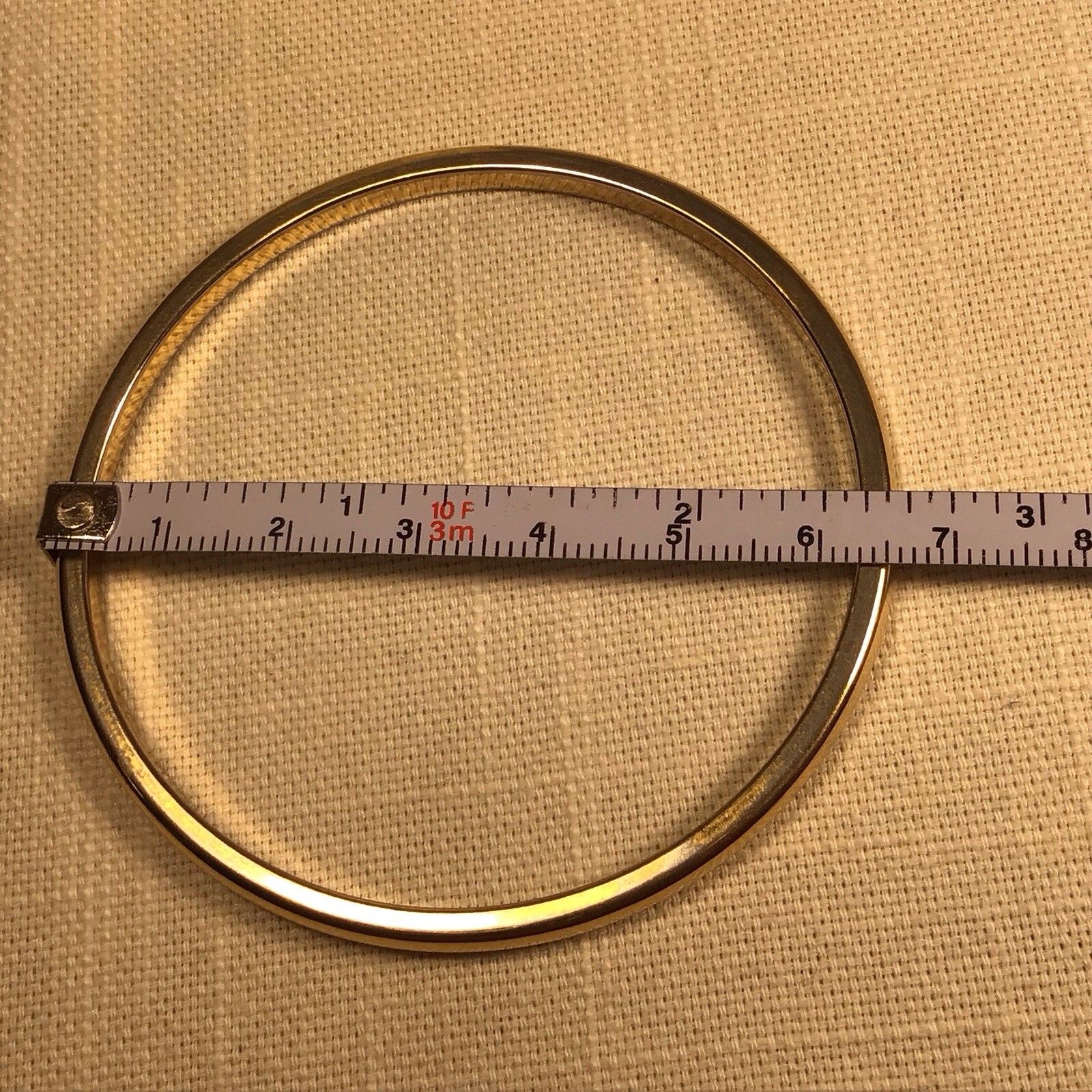 Vintage Pair of Monet Smooth Finish Gold Tone Bangle Bracelets