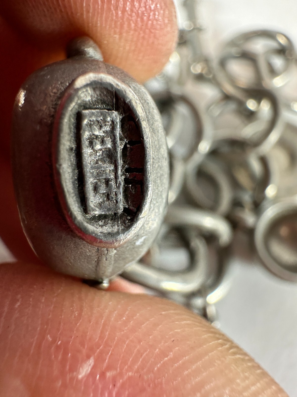 Vintage Bracelet Charm Clift Pewter Teapot Kitchen Tea time Theme Toggle Clasp