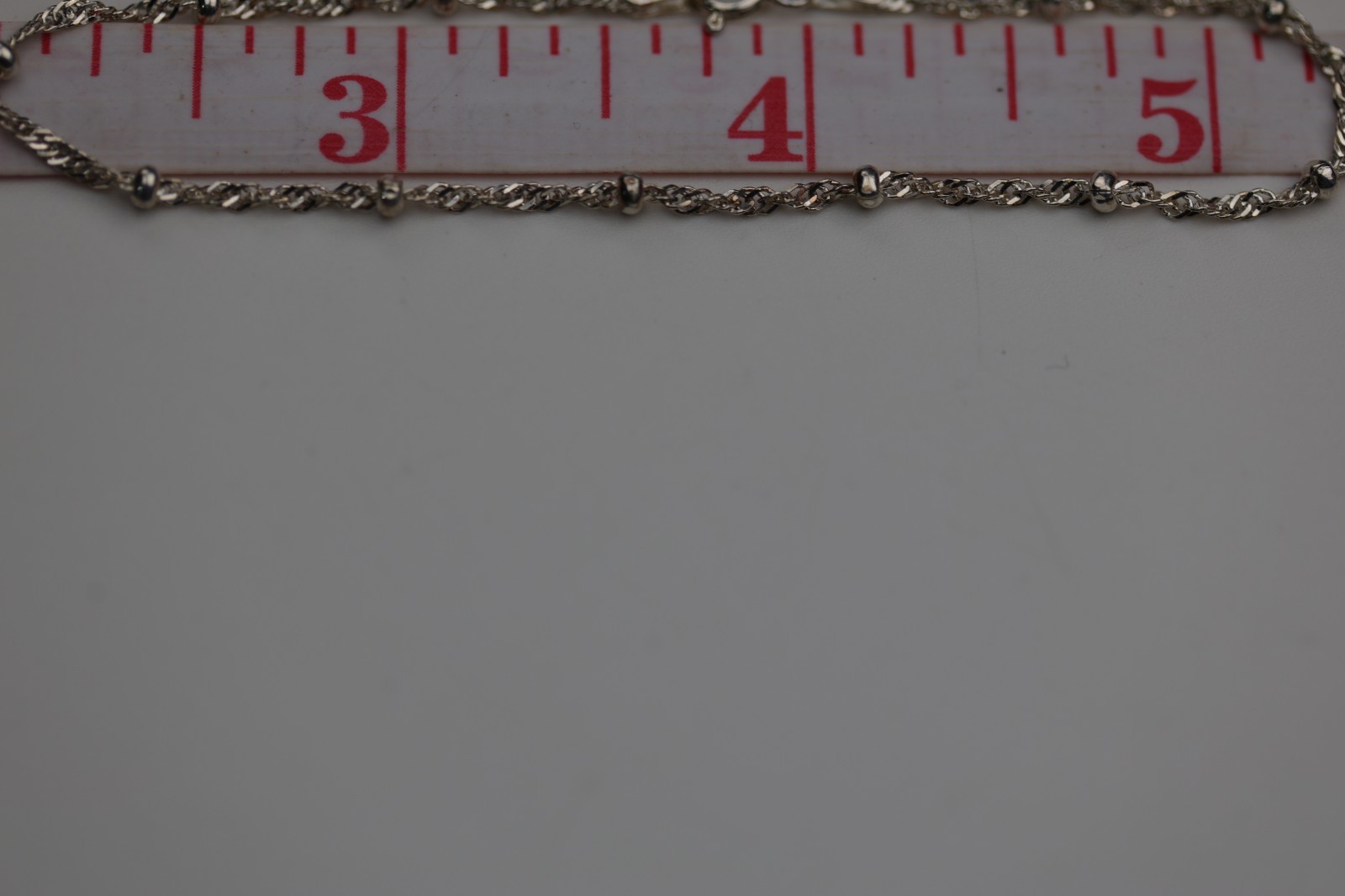 Bead Chain Bracelet Sterling Silver
