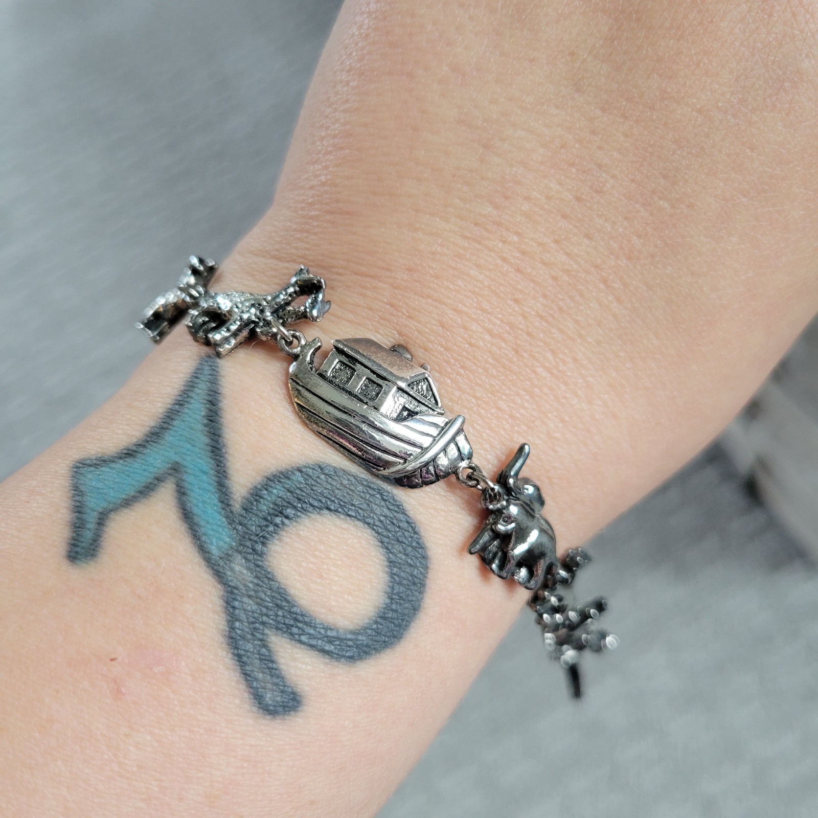 Noah’s Ark Animals Christian Religious Boat 7 Inch Jewelry Bracelet