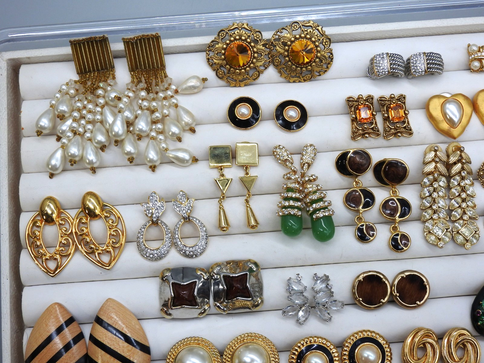 Vintage Now Lot Chunky Statement Earrings Dangle 80’s Costume Enamel Post
