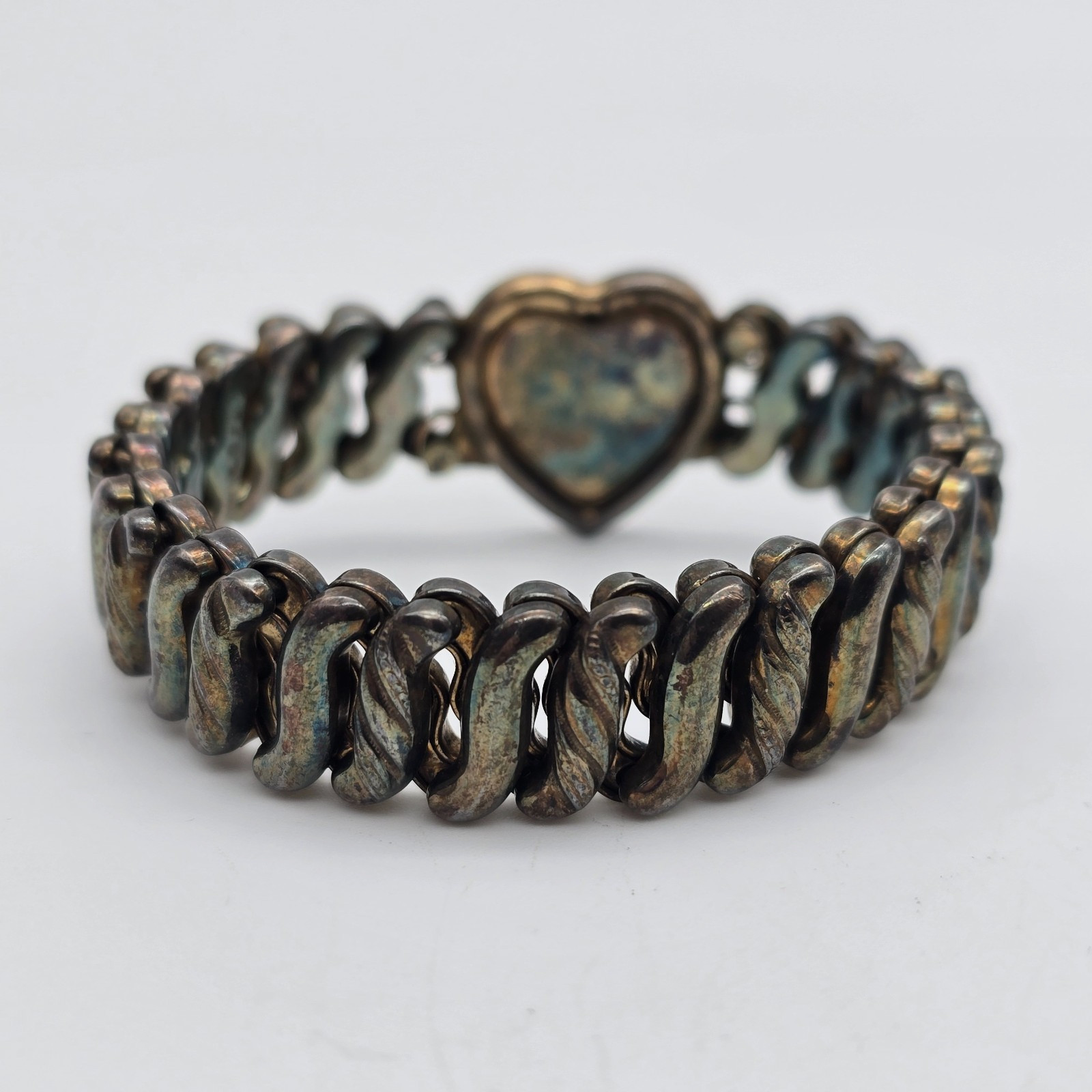 VTG Carmen Deluxe Sweetheart Floral Gold Filled Expanding Bracelet – LA Initials