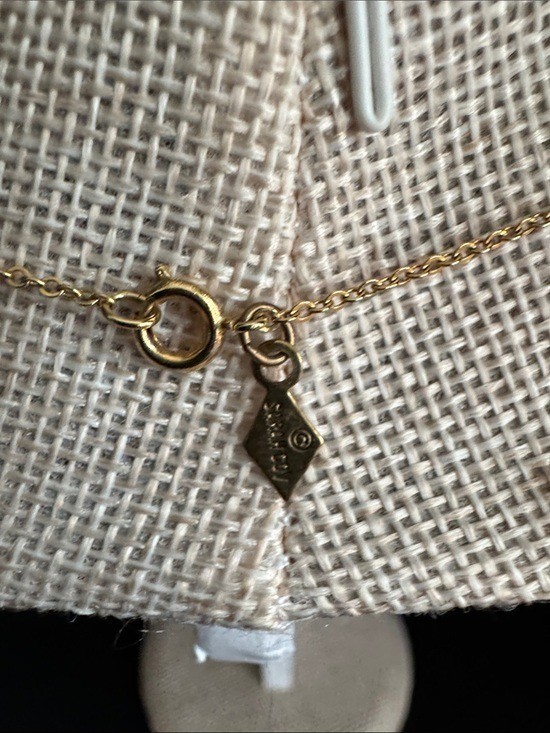 VTG Sarah Coventry Faux Carnelian Cabochon Pendant Necklace Gold-Tone