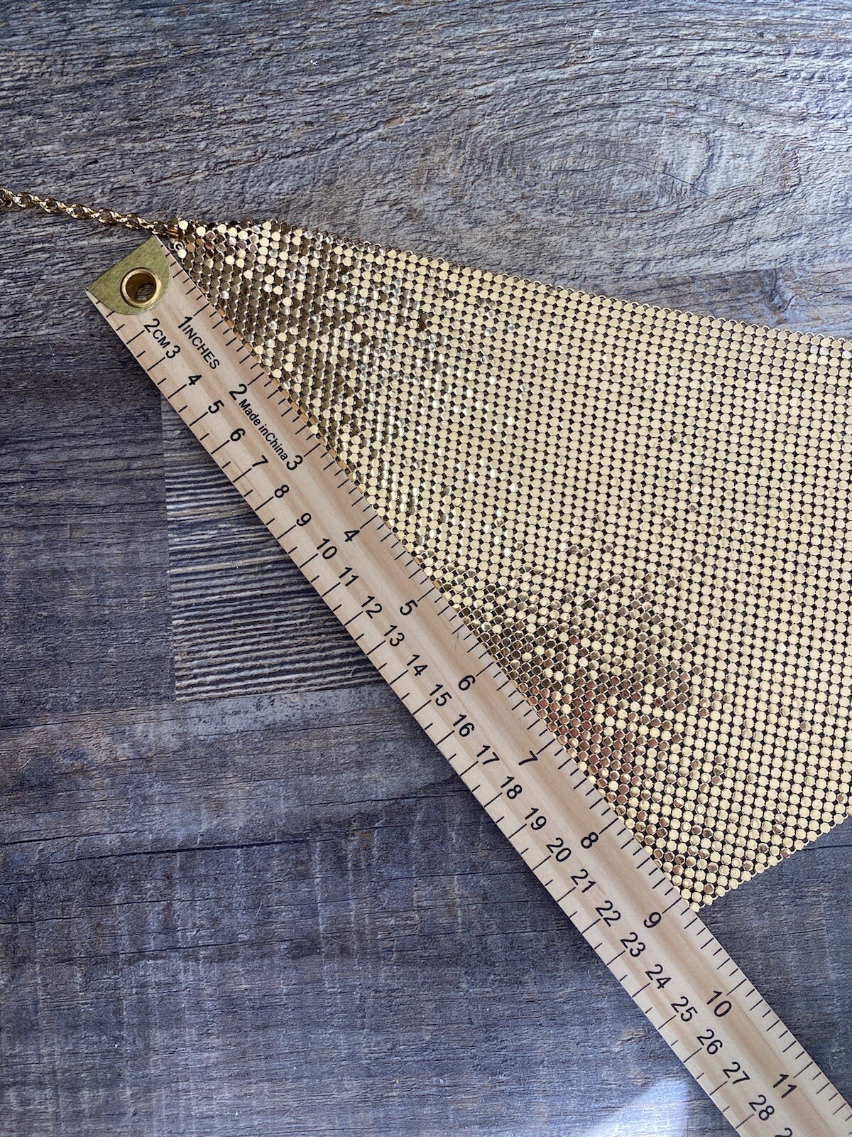 Vintage WHITING & DAVIS Bag Purse Co Gold Mesh Disco Retro Necklace Video!