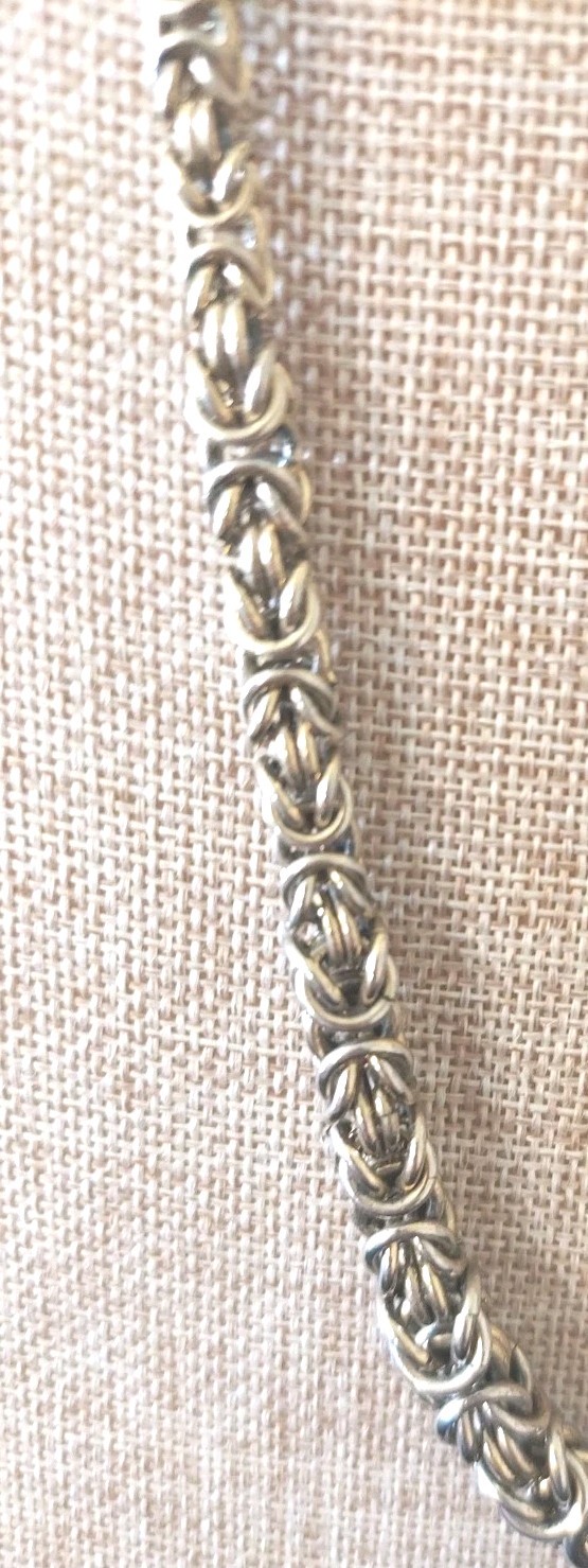 Nina Ricci Vtg Signed Byzantine Chain Necklace Gold Plated 17, 18″ w Extender